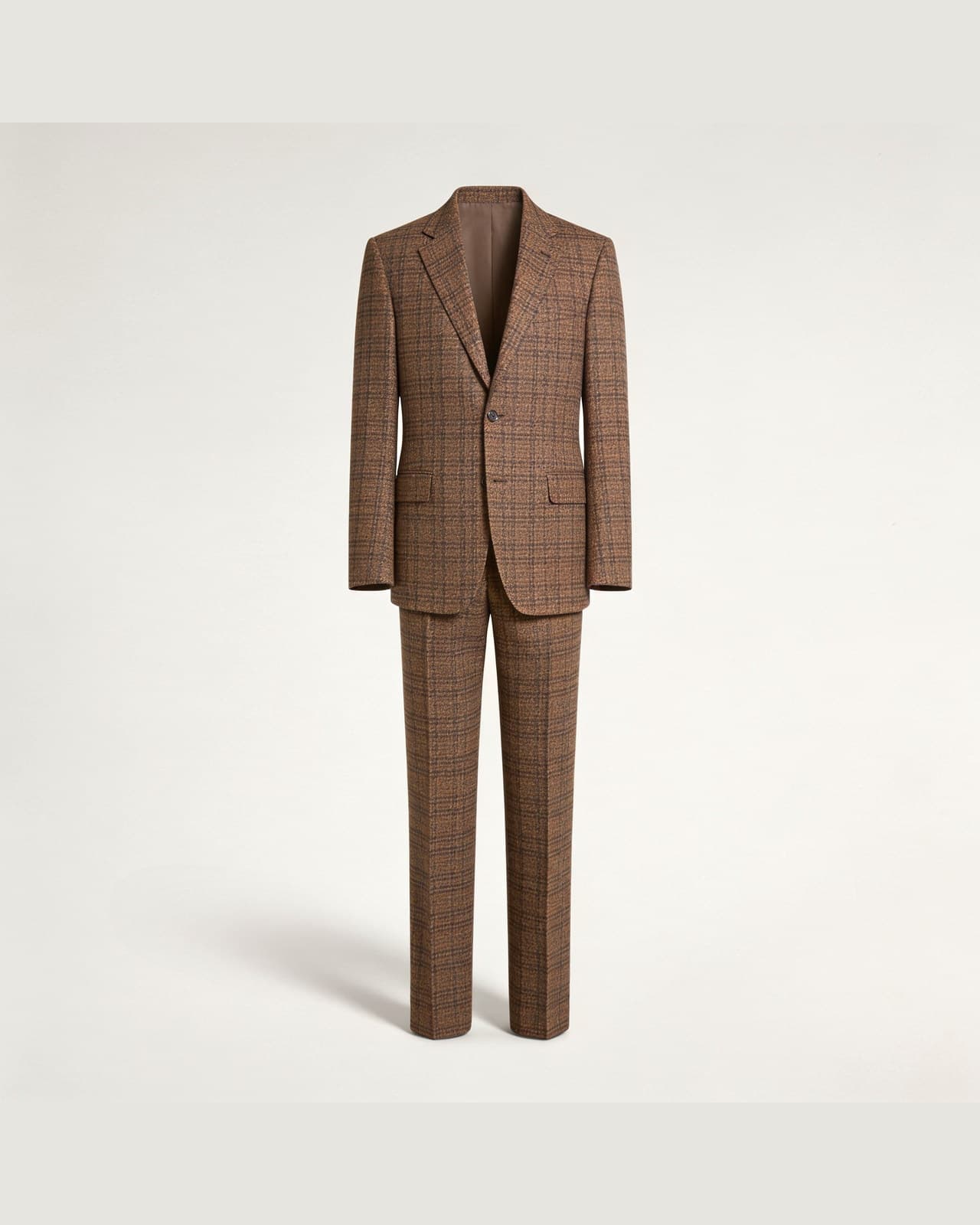 Ello Checked Suit · Brown check
