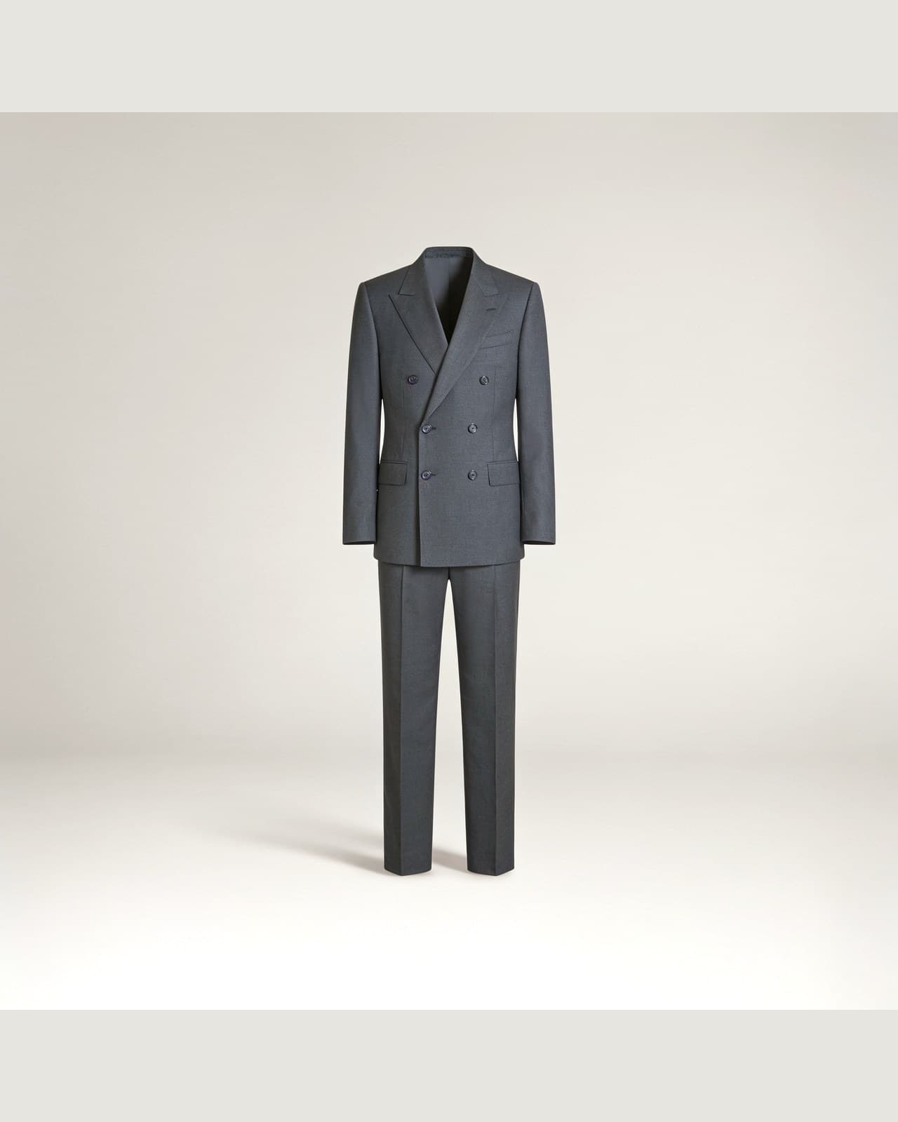 Galbiate Double-Breasted Suit · Charcoal