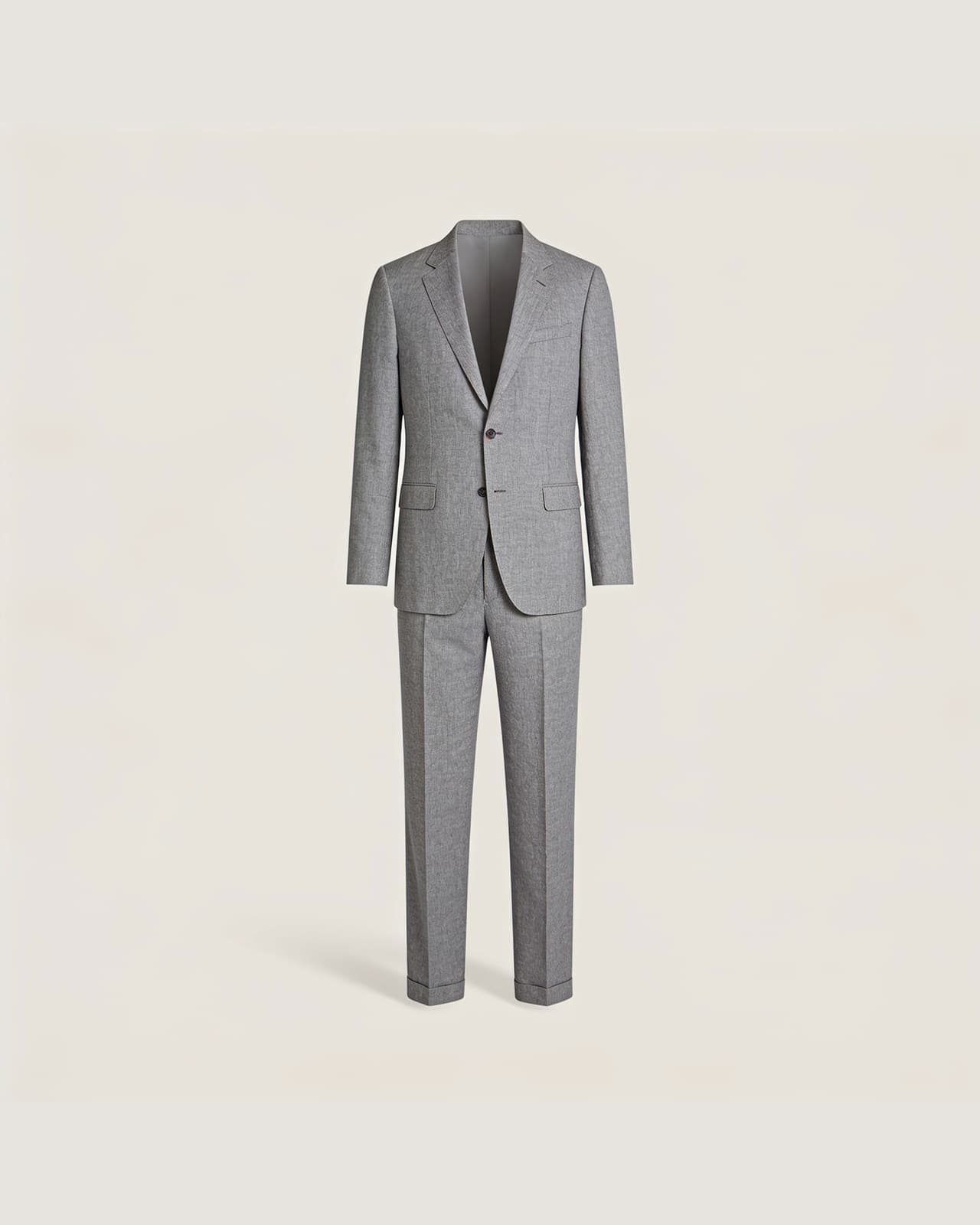 Garlate Linen Suit · Stone grey
