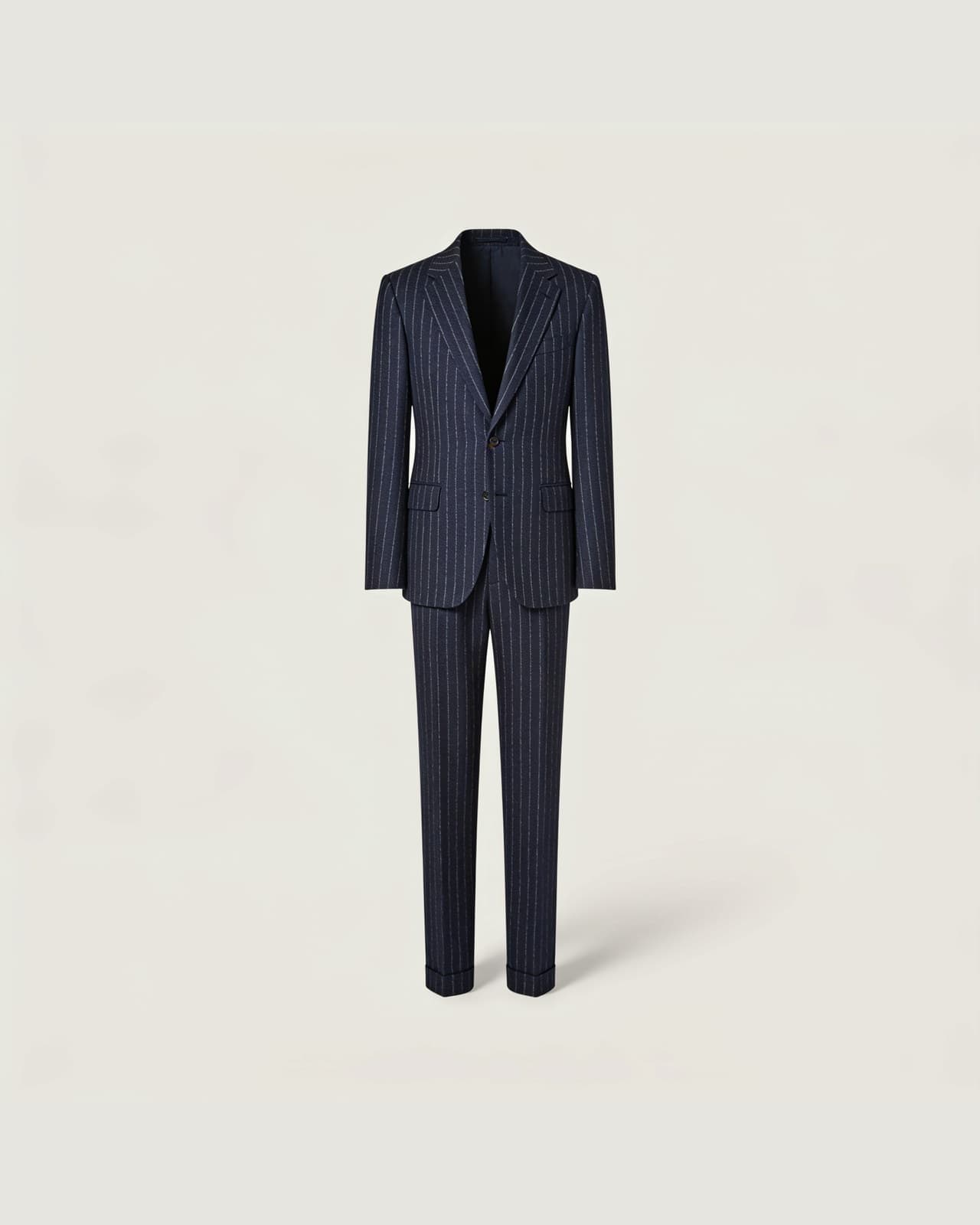 Oggiono Pinstripe Suit · Navy chalk stripe
