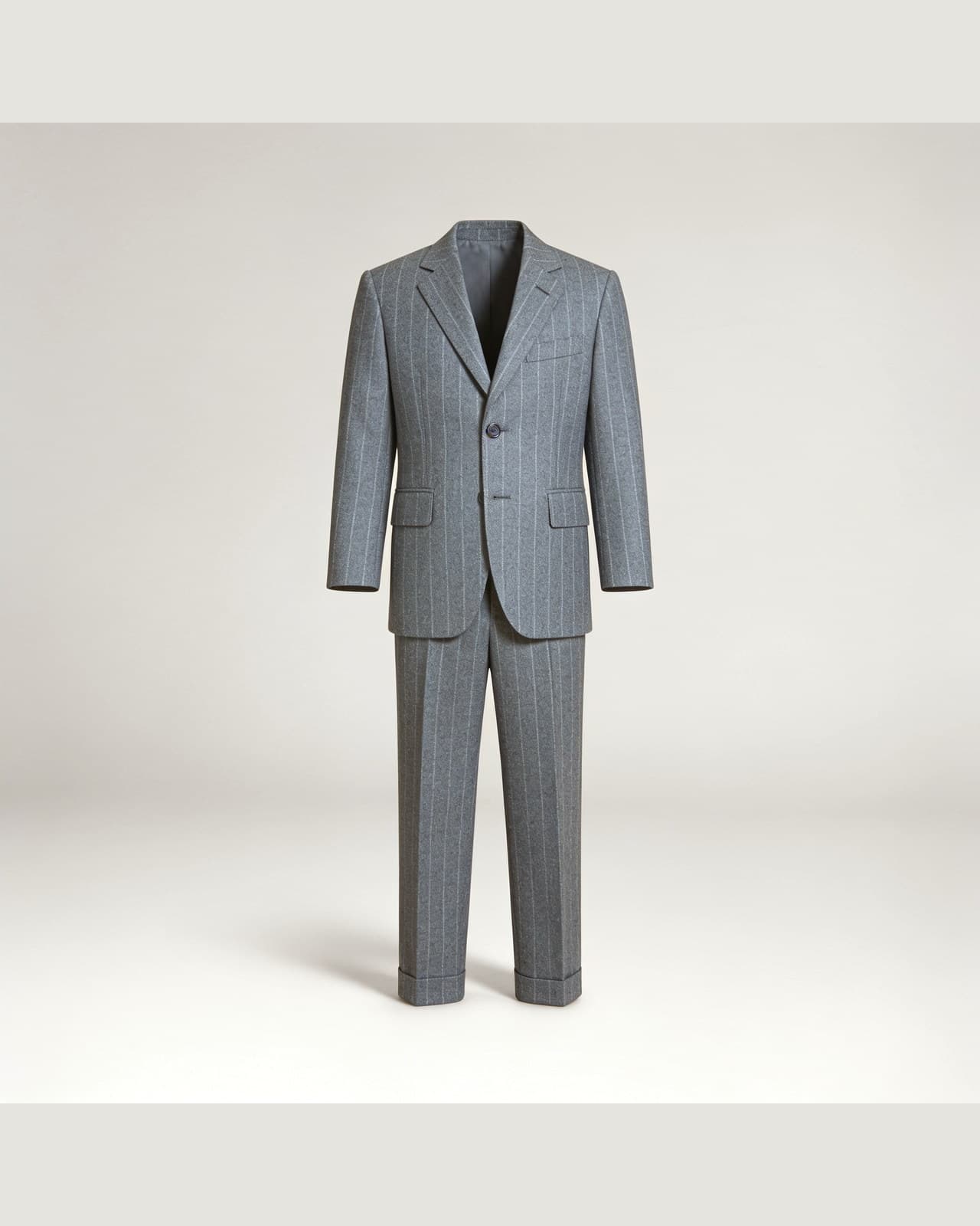 Oggiono Pinstripe Suit · Grey pinstripe