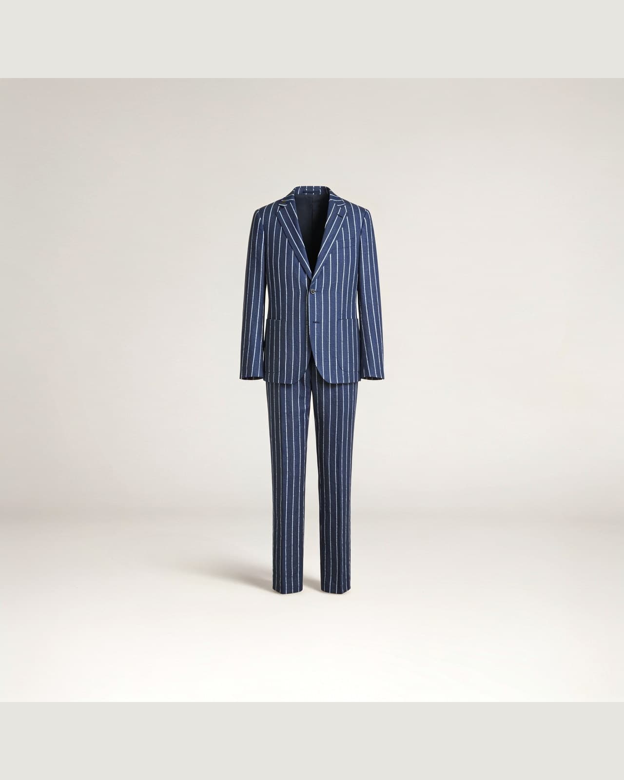 Rogeno Seersucker Suit · Blue and white stripe