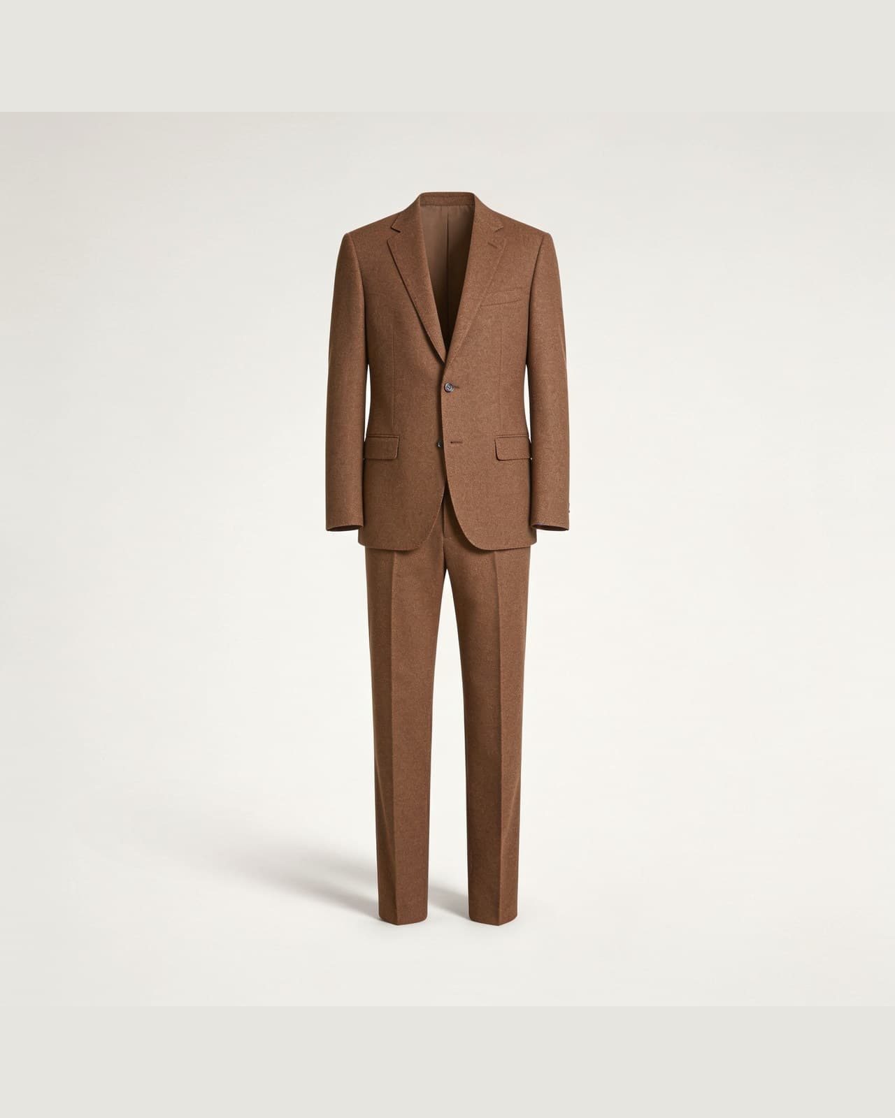 Valmadrera Wool Suit · Brown
