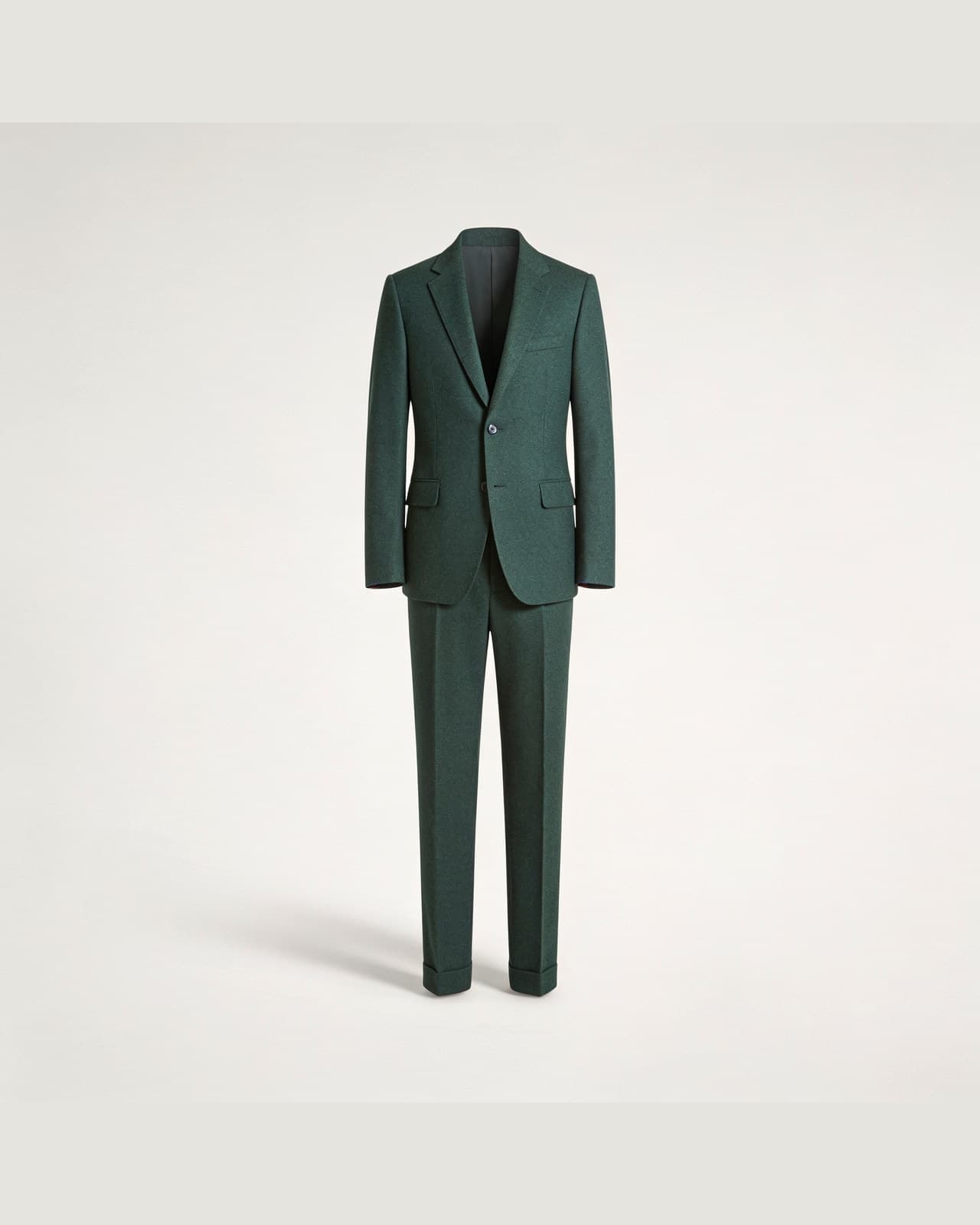 Valmadrera Wool Suit · Forest green