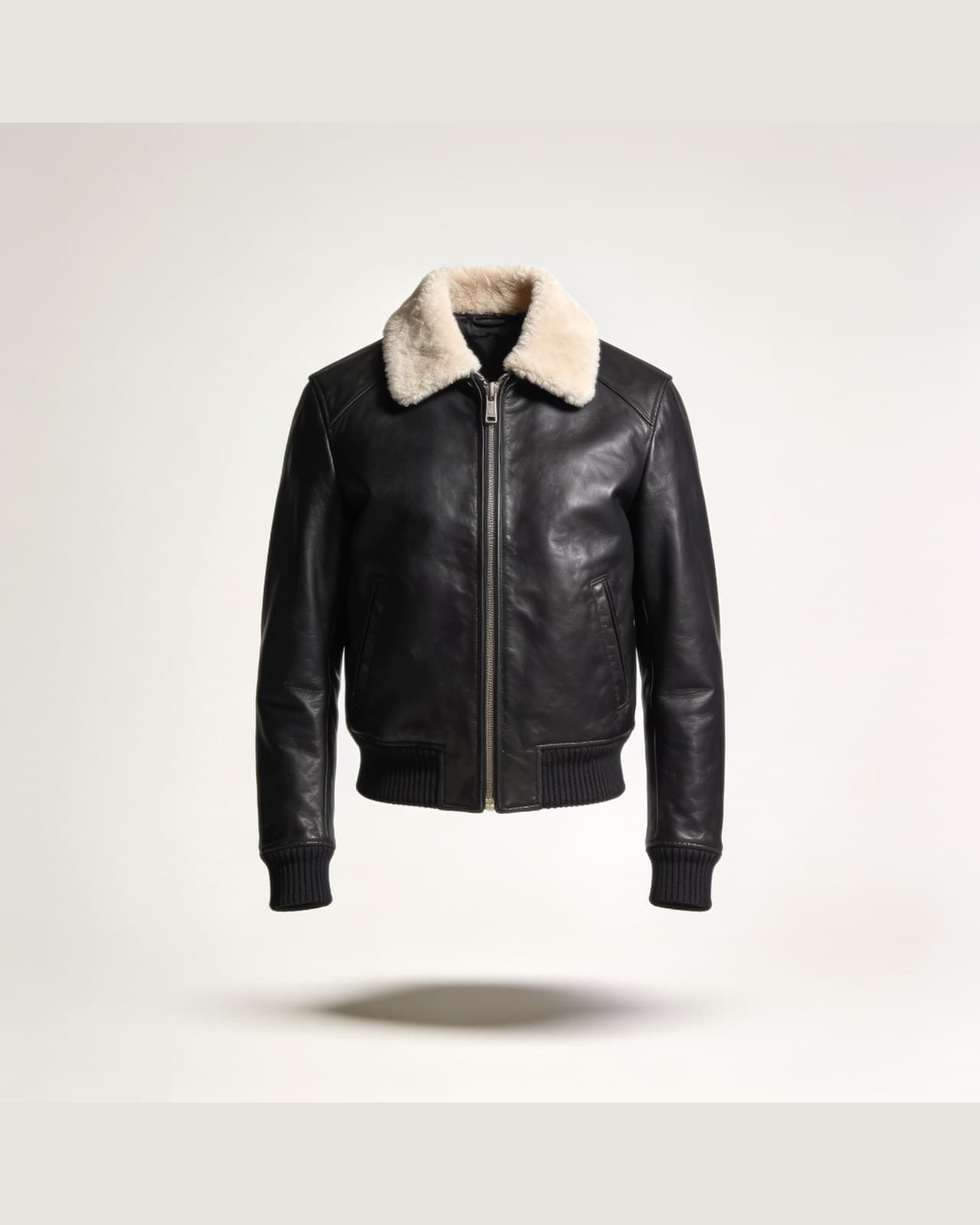 Lenno Aviator Jacket · Black