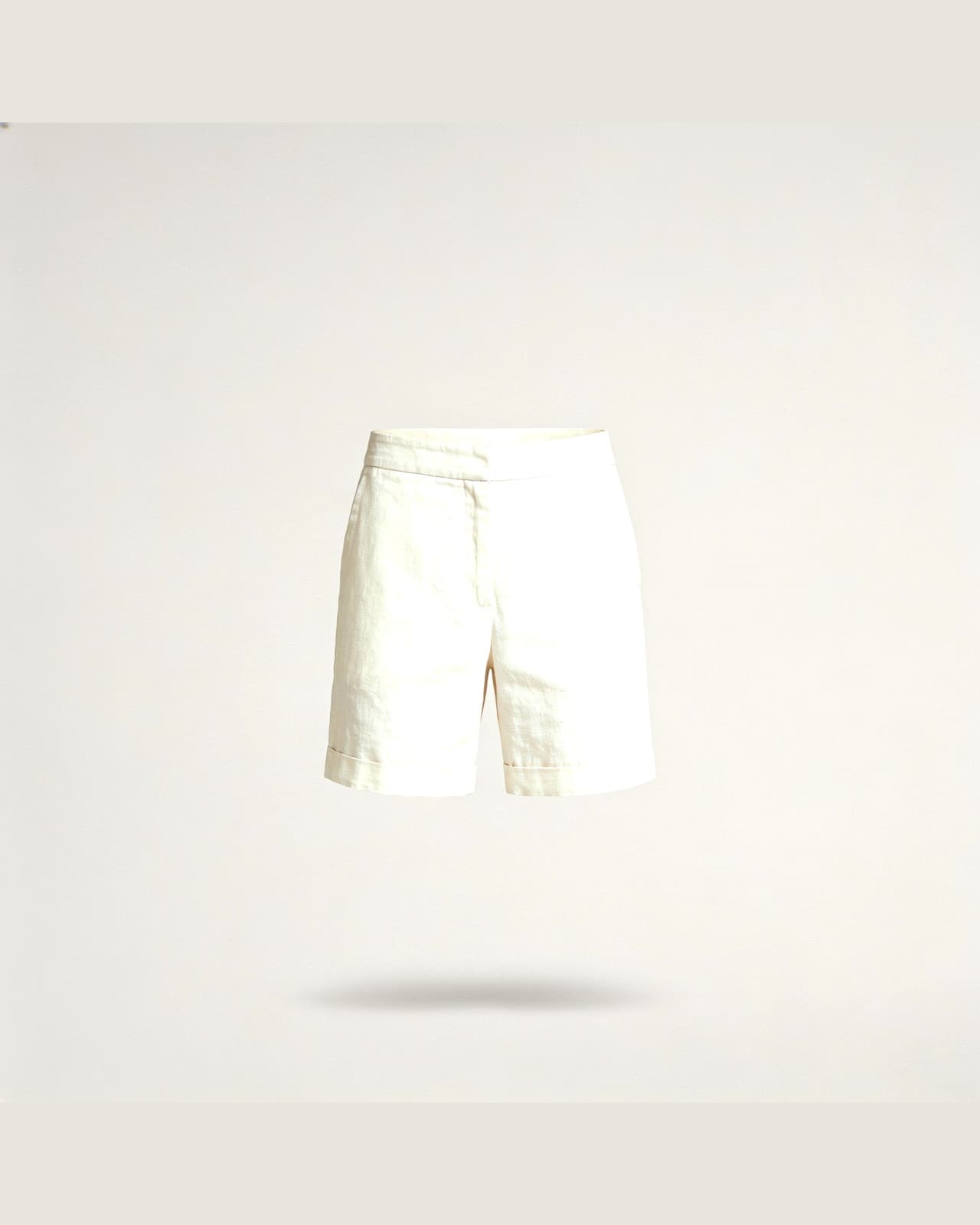 Framura Linen Shorts · Cream