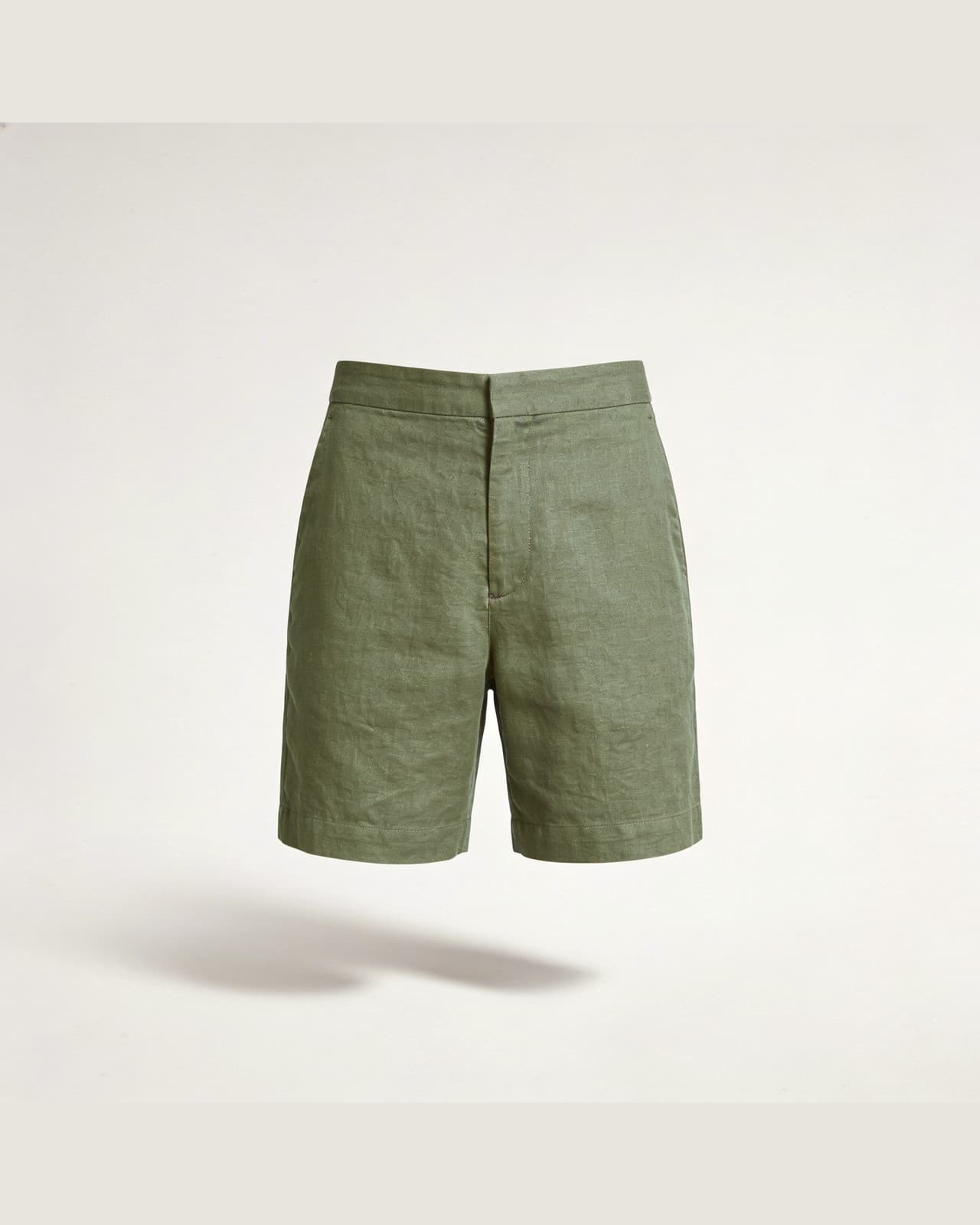 Framura Linen Shorts · Olive