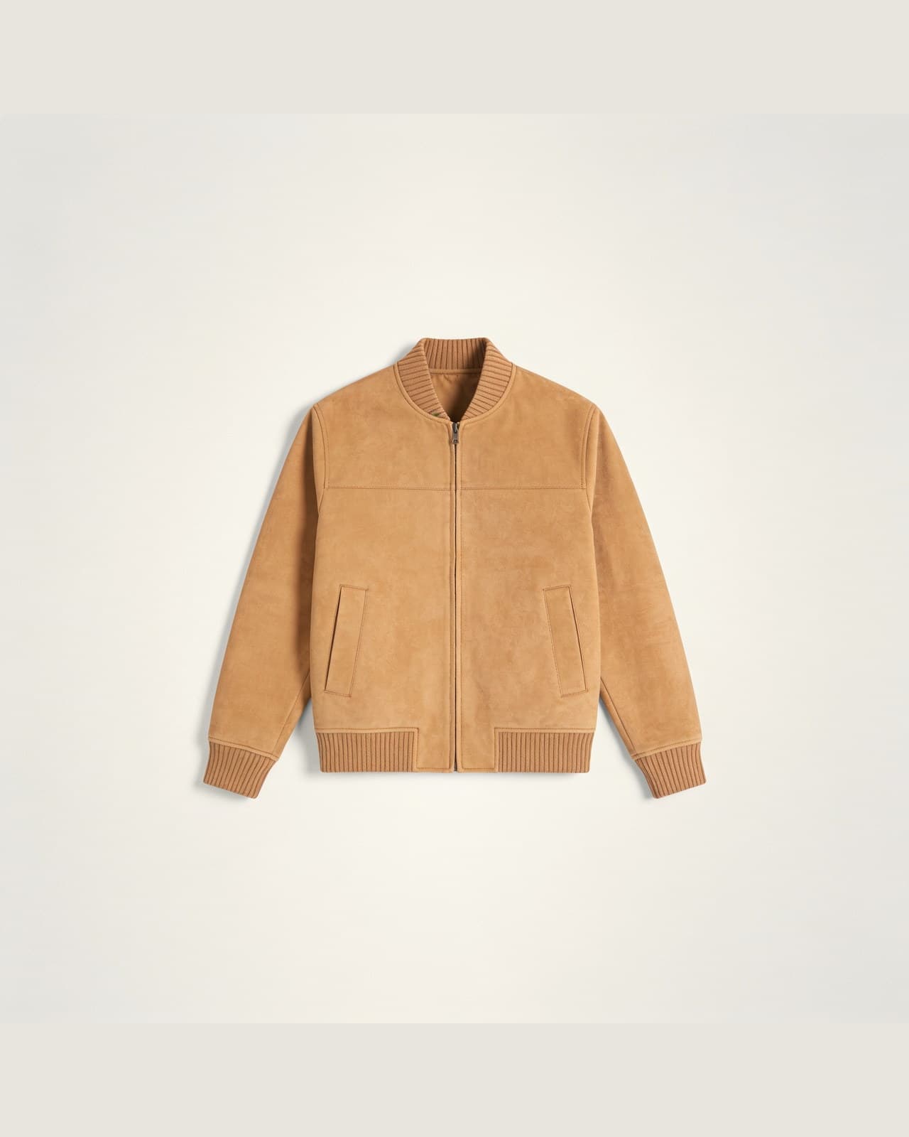 Moggio Suede Bomber · Camel