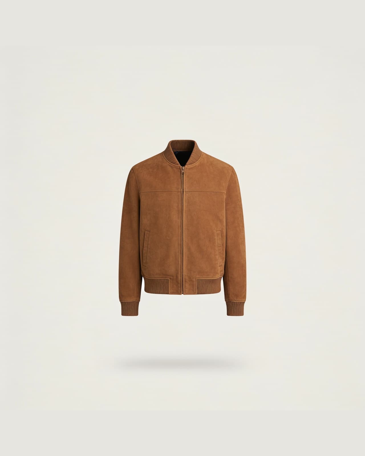 Moggio Suede Bomber · Tan