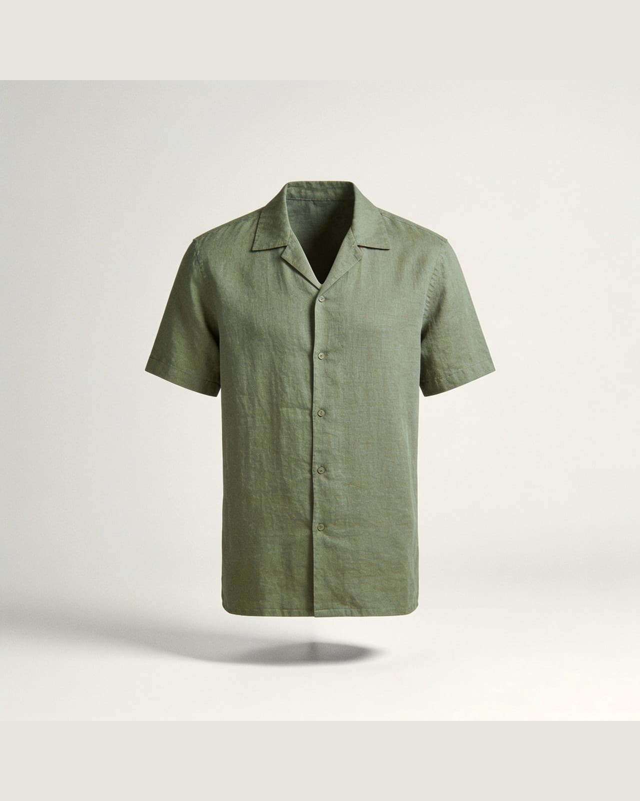 Alassio Camp Collar Shirt · Olive