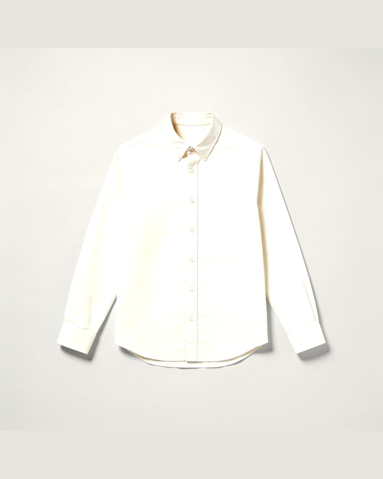 Barzio Washed Oxford Shirt · Cream