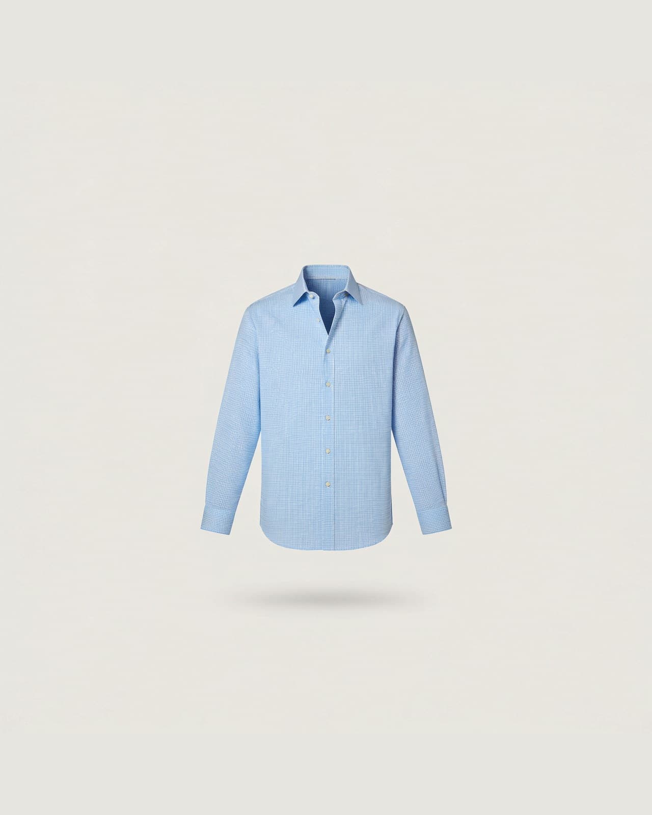 Barzio Washed Oxford Shirt · Blue check