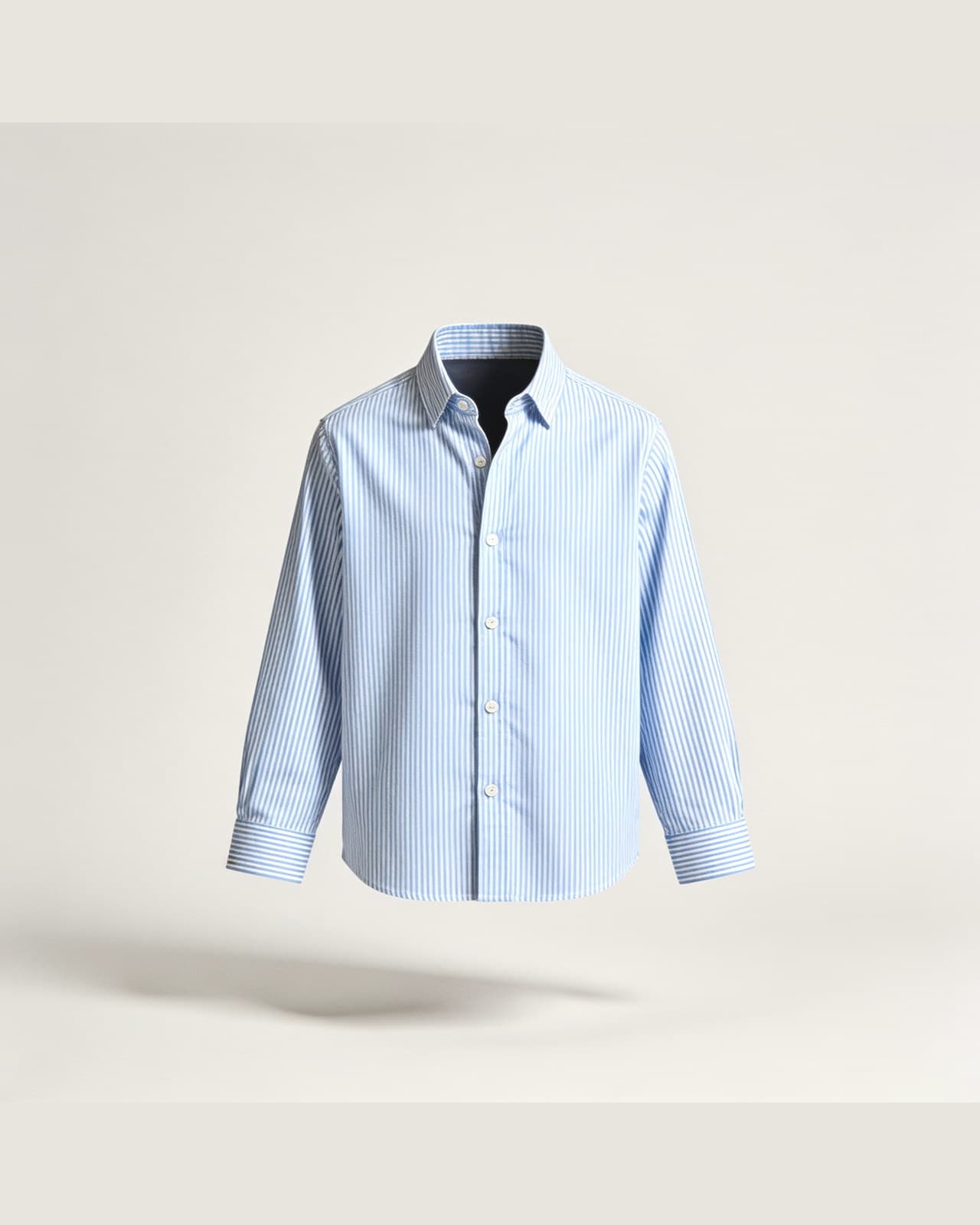 Barzio Washed Oxford Shirt · Blue stripe