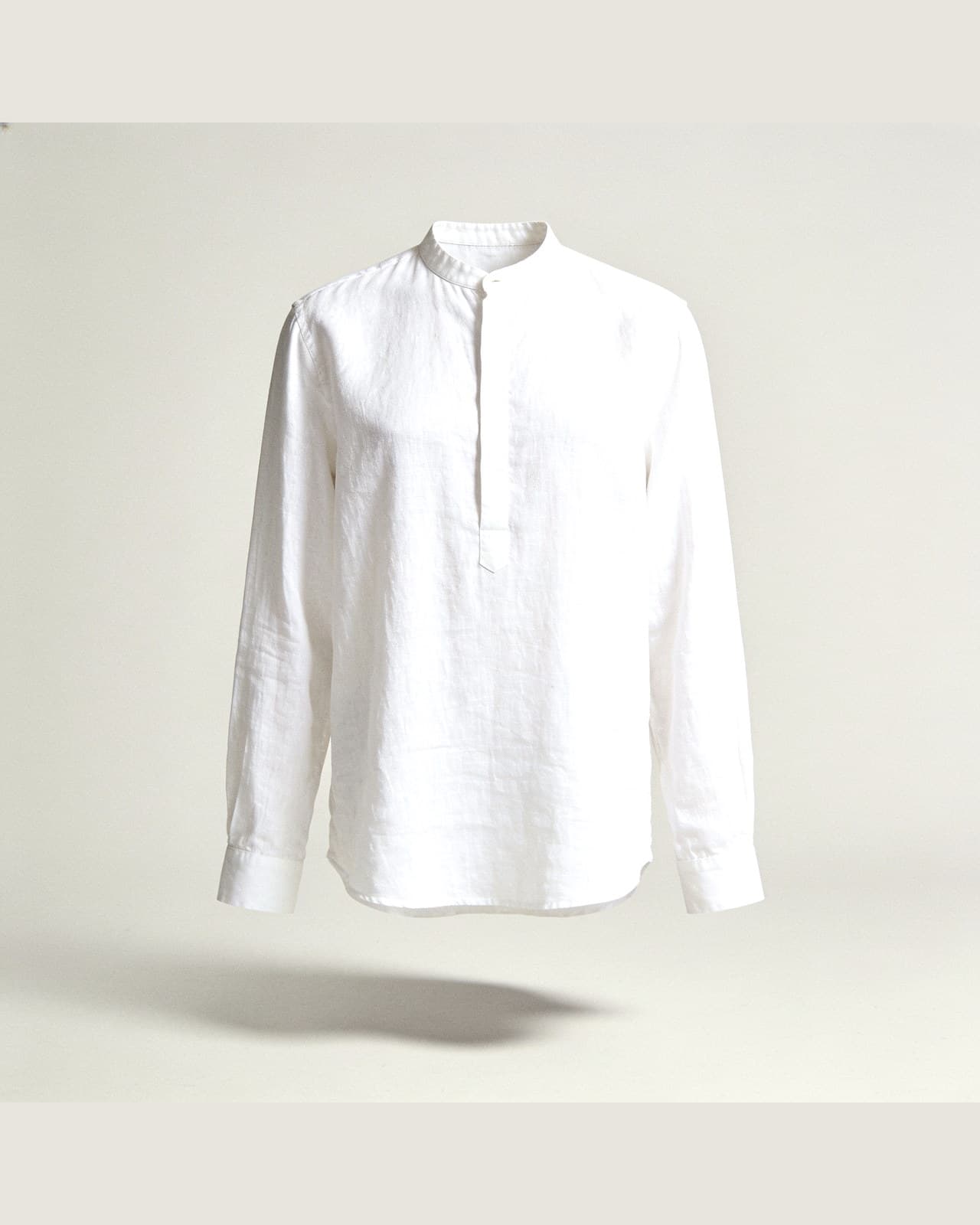 Corenno Linen Shirt · Alb