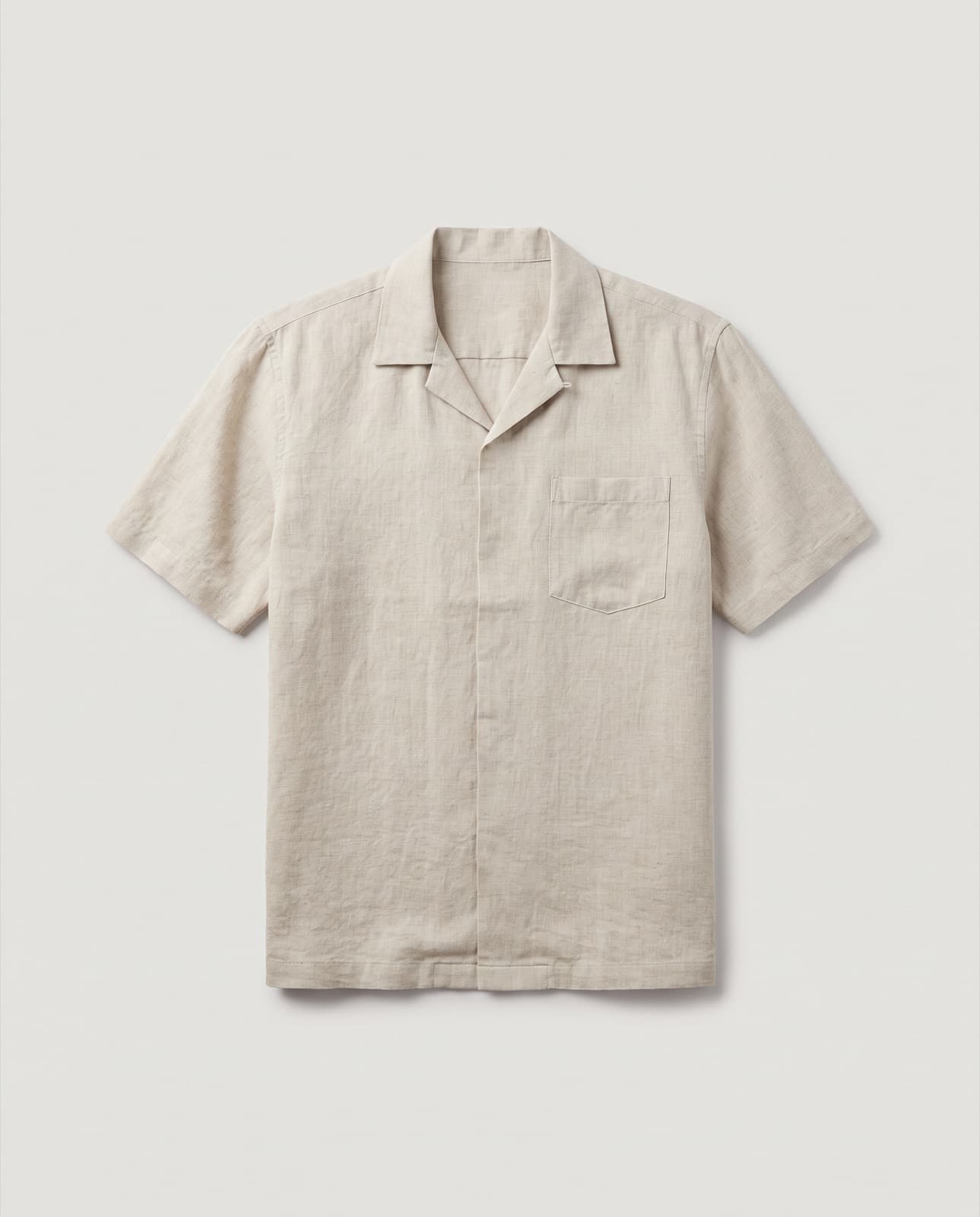 Alassio Camp Collar Shirt · Stone