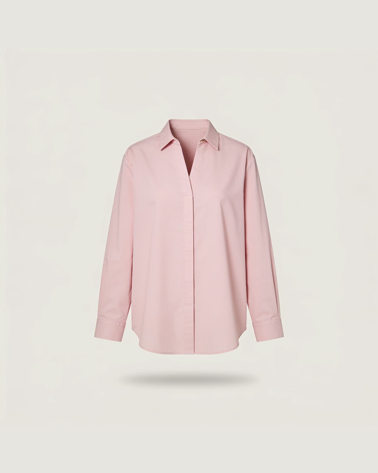 Olcio Cutaway Collar Shirt · Dusty pink