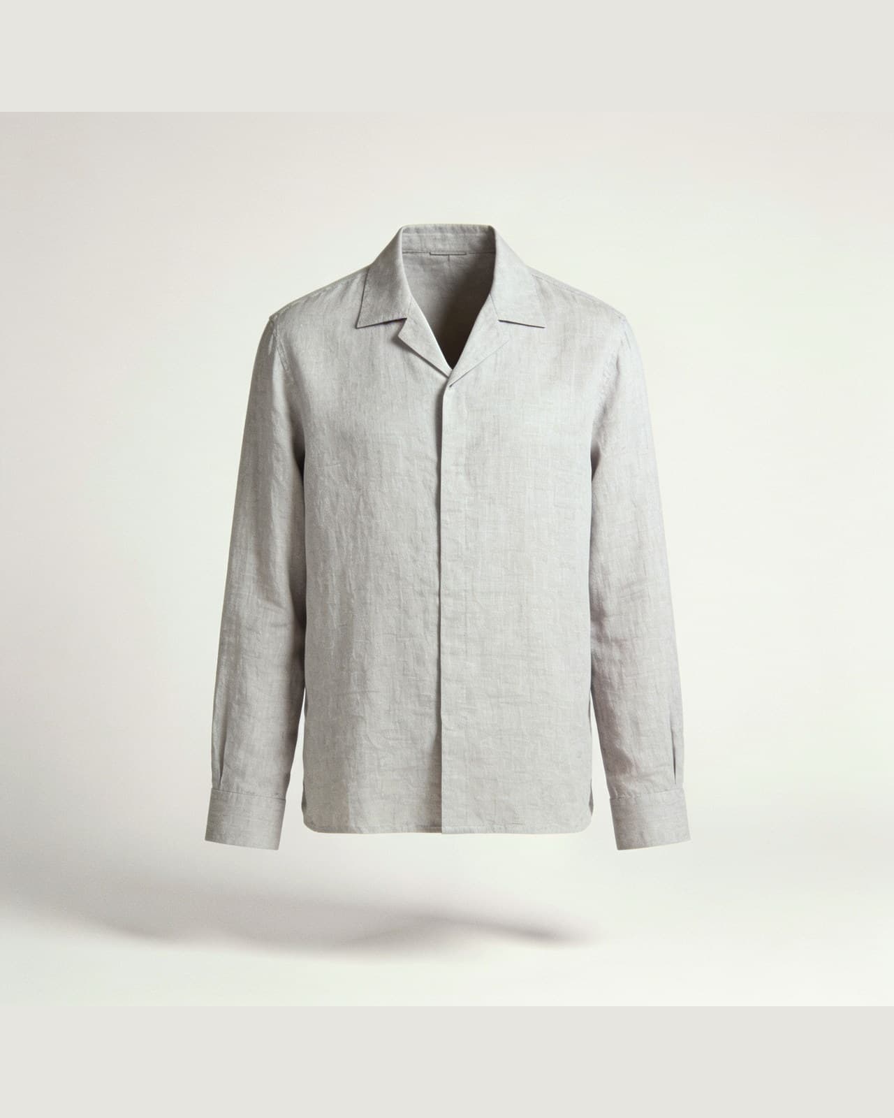 Olgiasca Linen Shirt · Grey melange