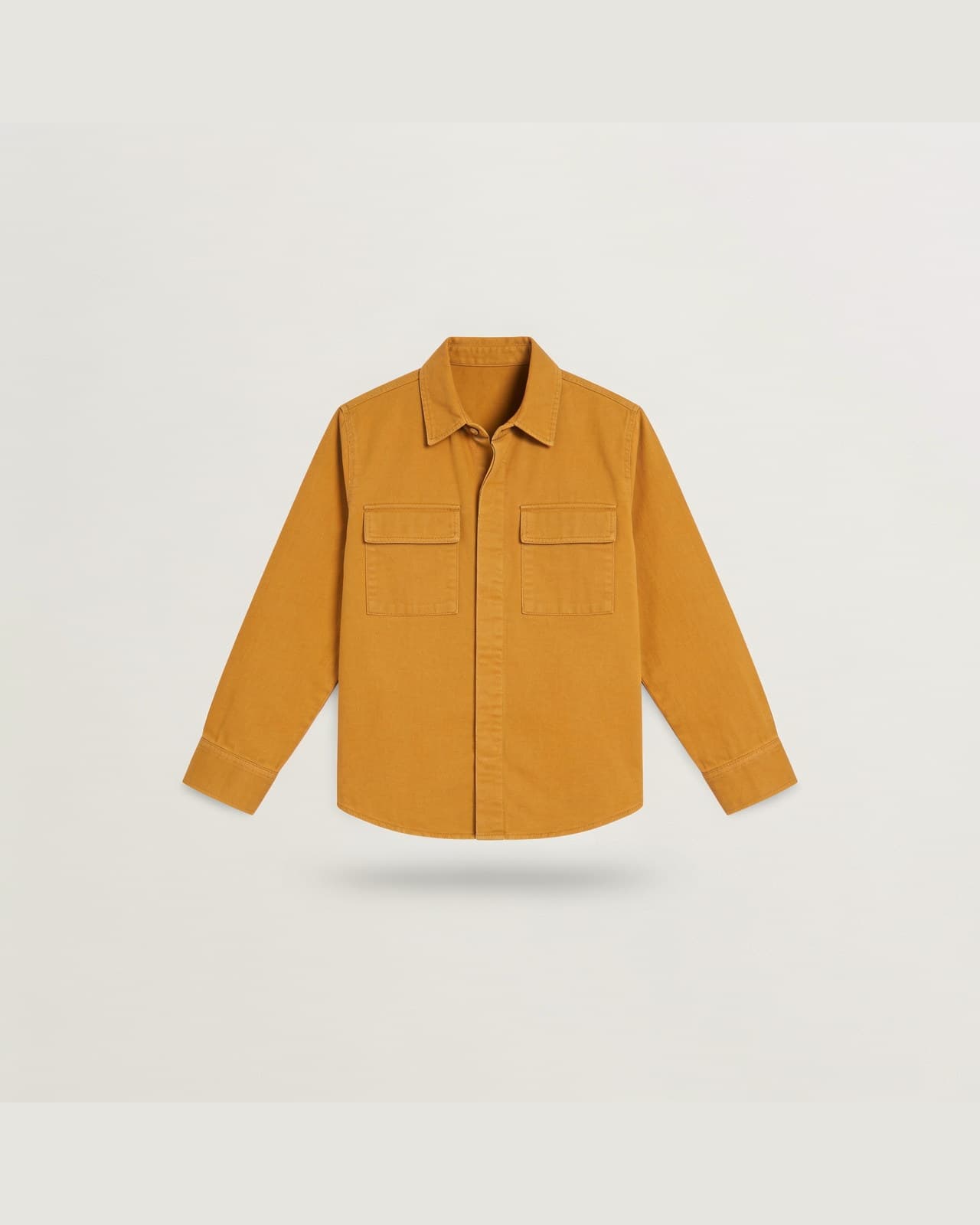 Varenna Heavy Flannel Shirt · Mustard