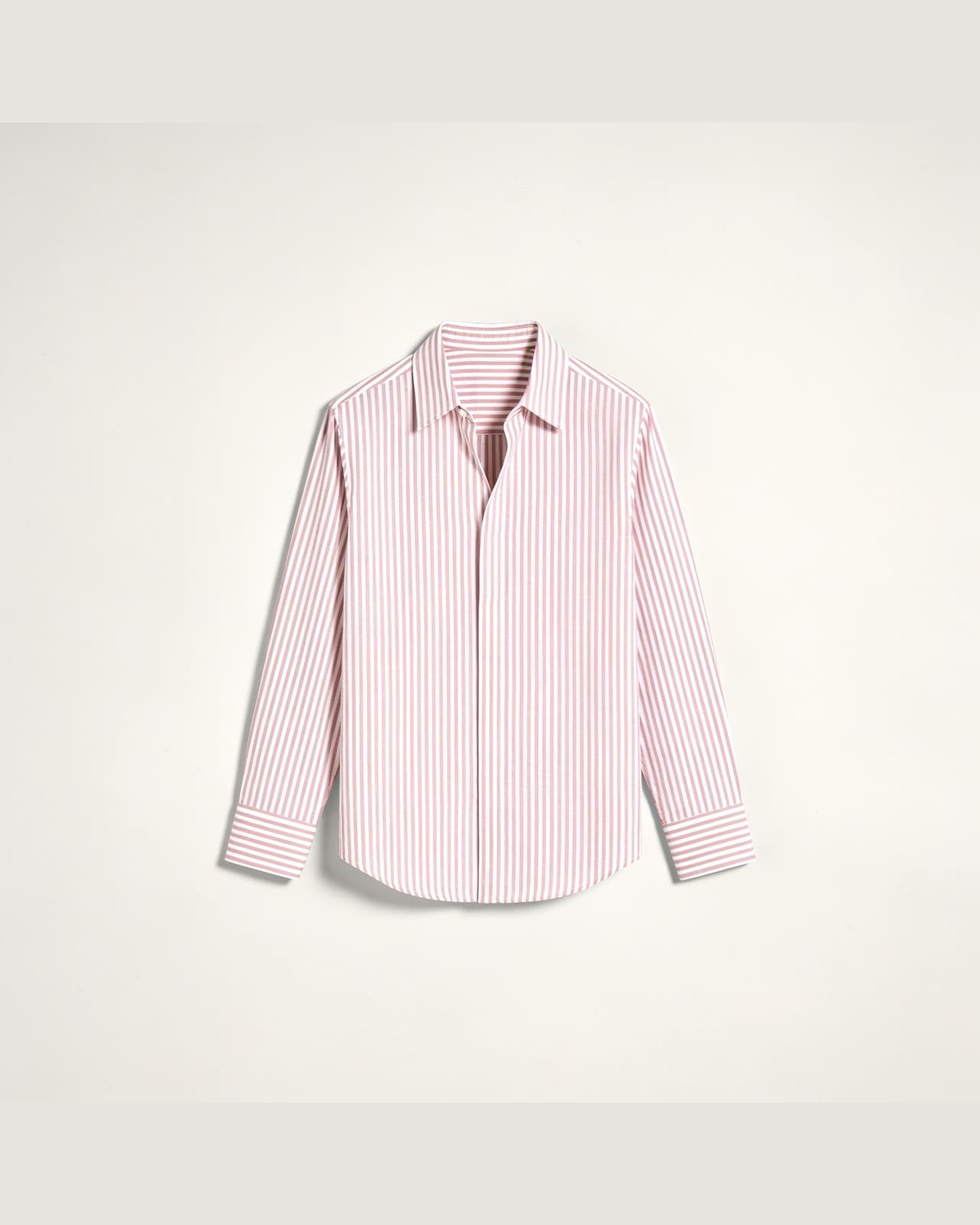 Vendrogno Fine Stripe Shirt · Pink stripe
