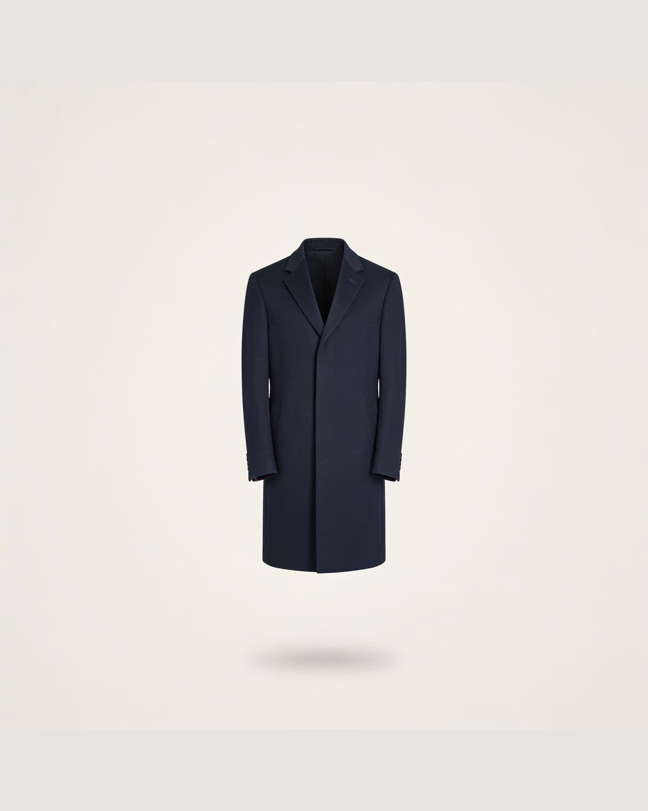 Rezzonico Wool Overcoat · Lake navy