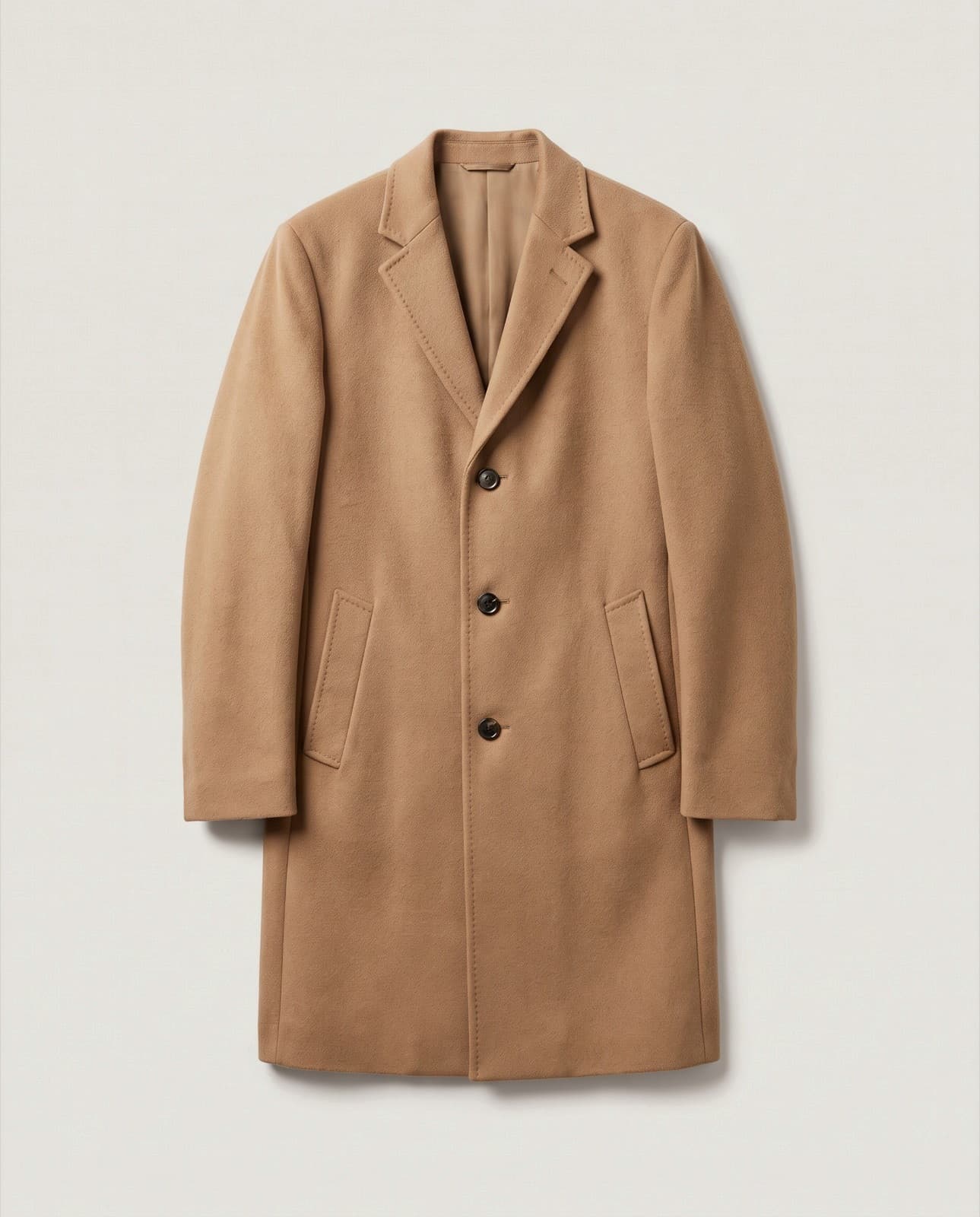 Rezzonico Wool Overcoat · Camel