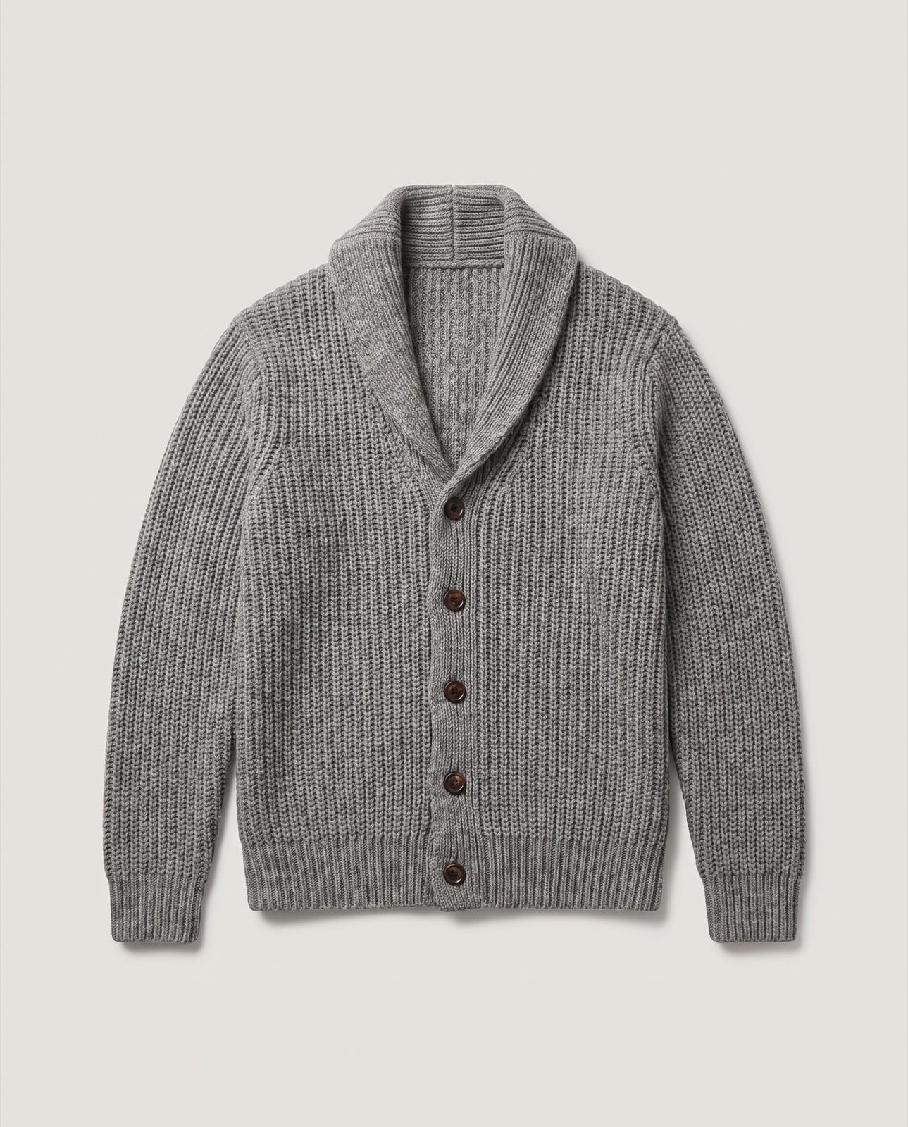 Cernobbio Shawl Cardigan · Grey melange