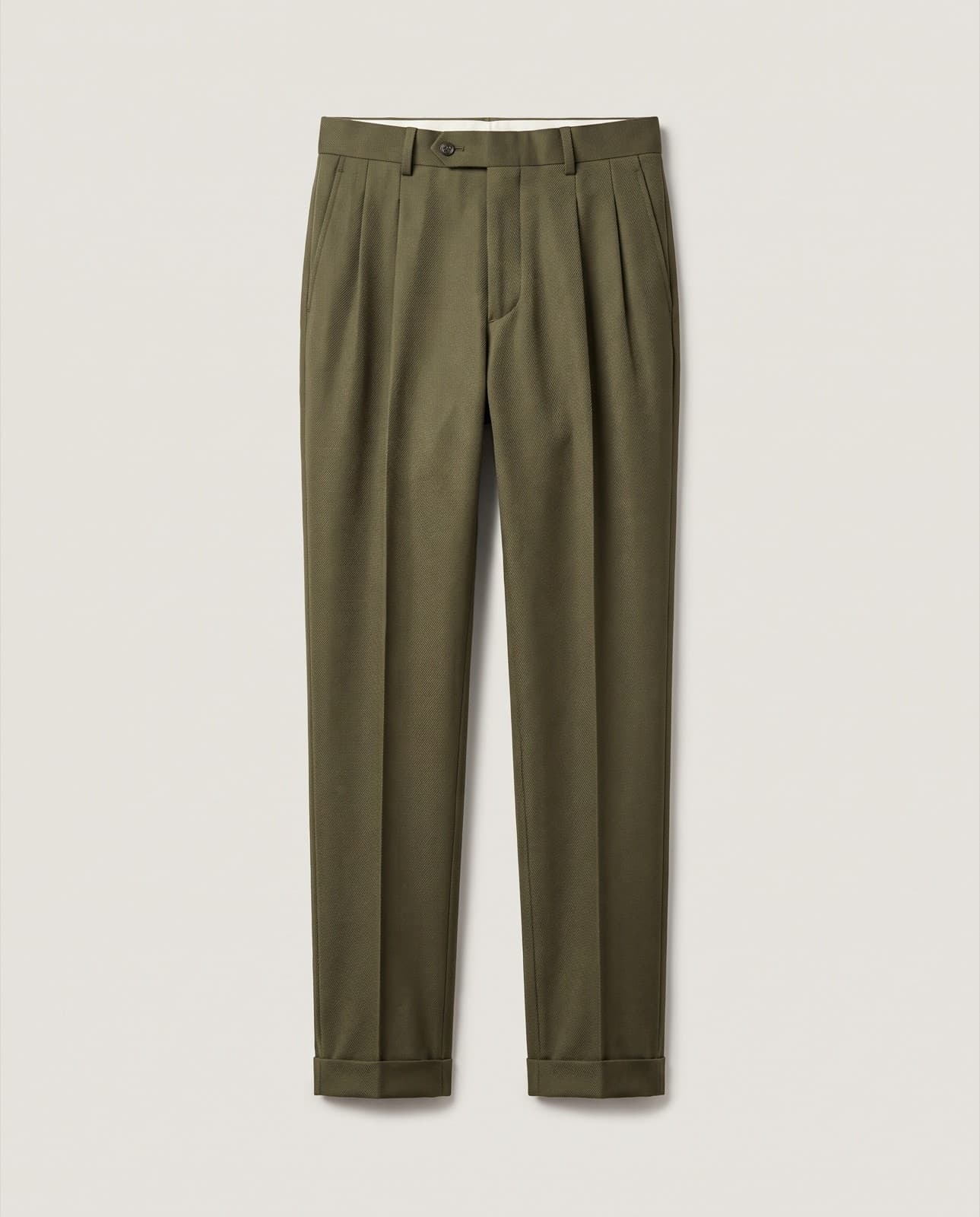 Morbegno Cavalry Twill Trousers · Olive