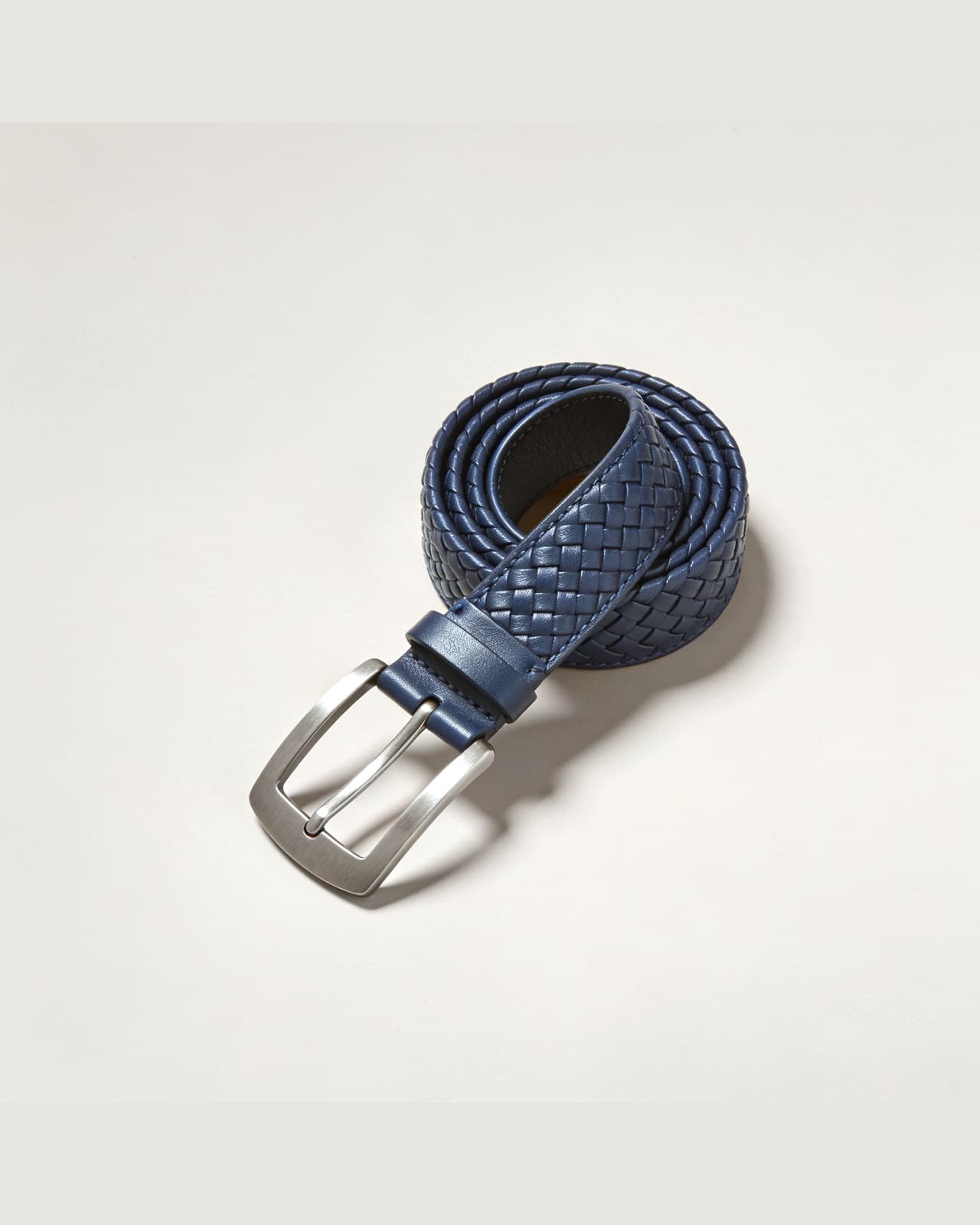 Bellano Braided Belt · Lake navy