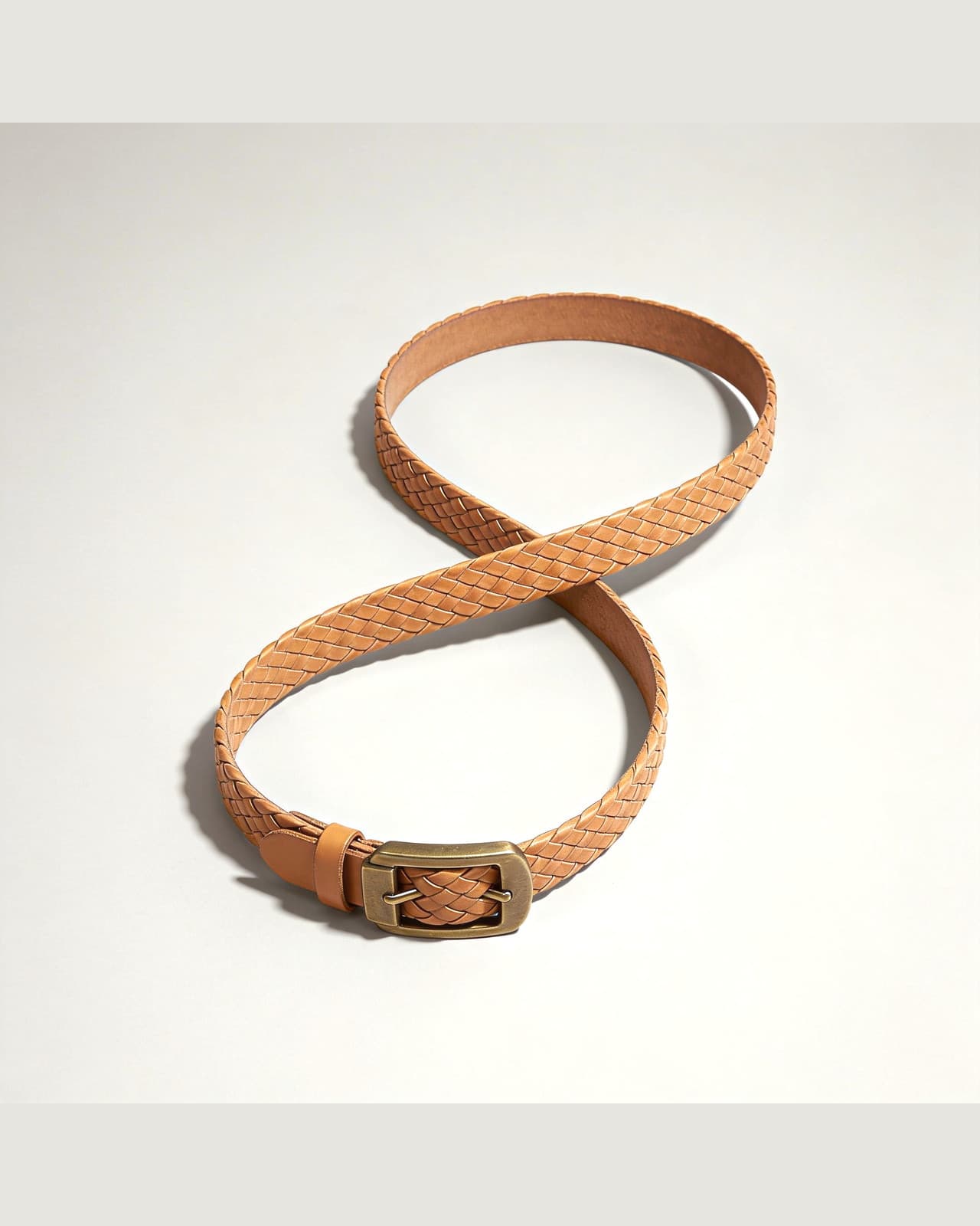 Bellano Braided Belt · Tan
