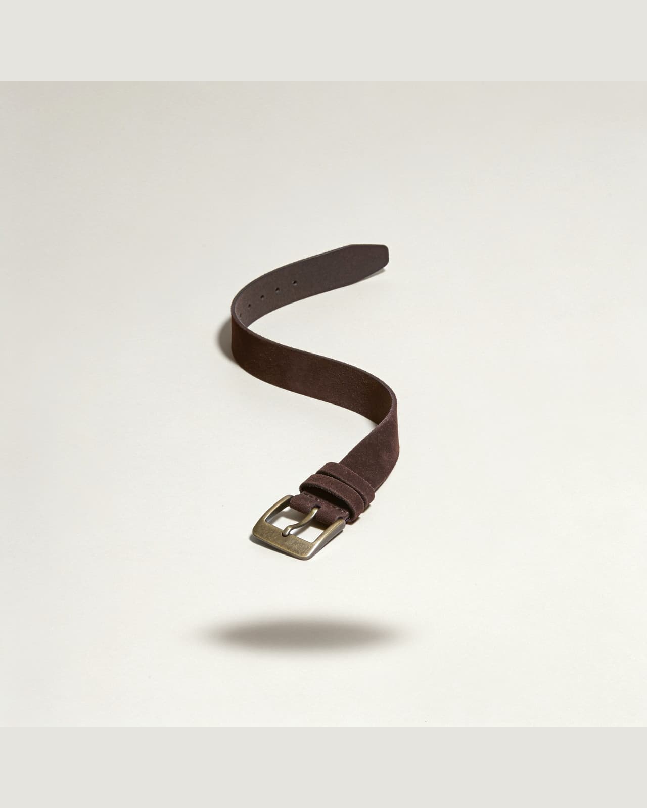 Rovenna Suede Belt · Dark brown