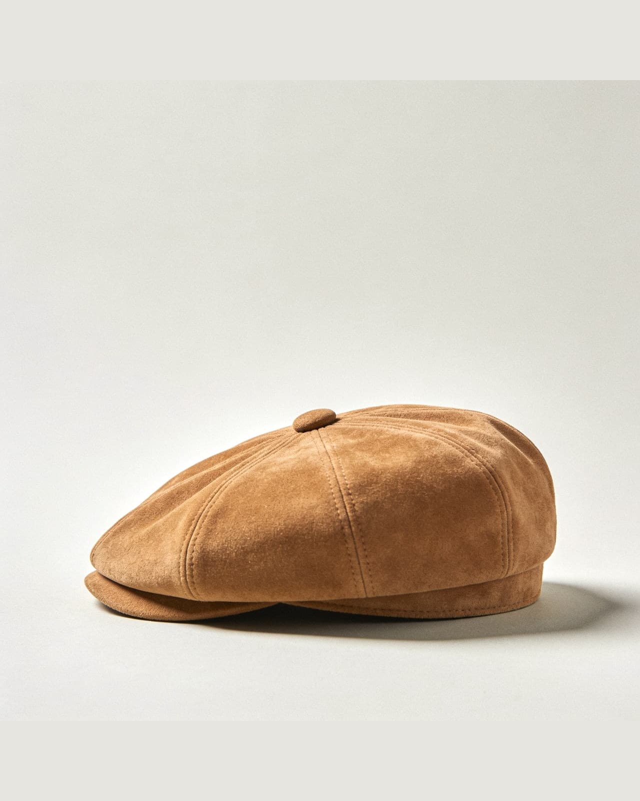Pradello Suede Flat Cap · Rusvai ruda