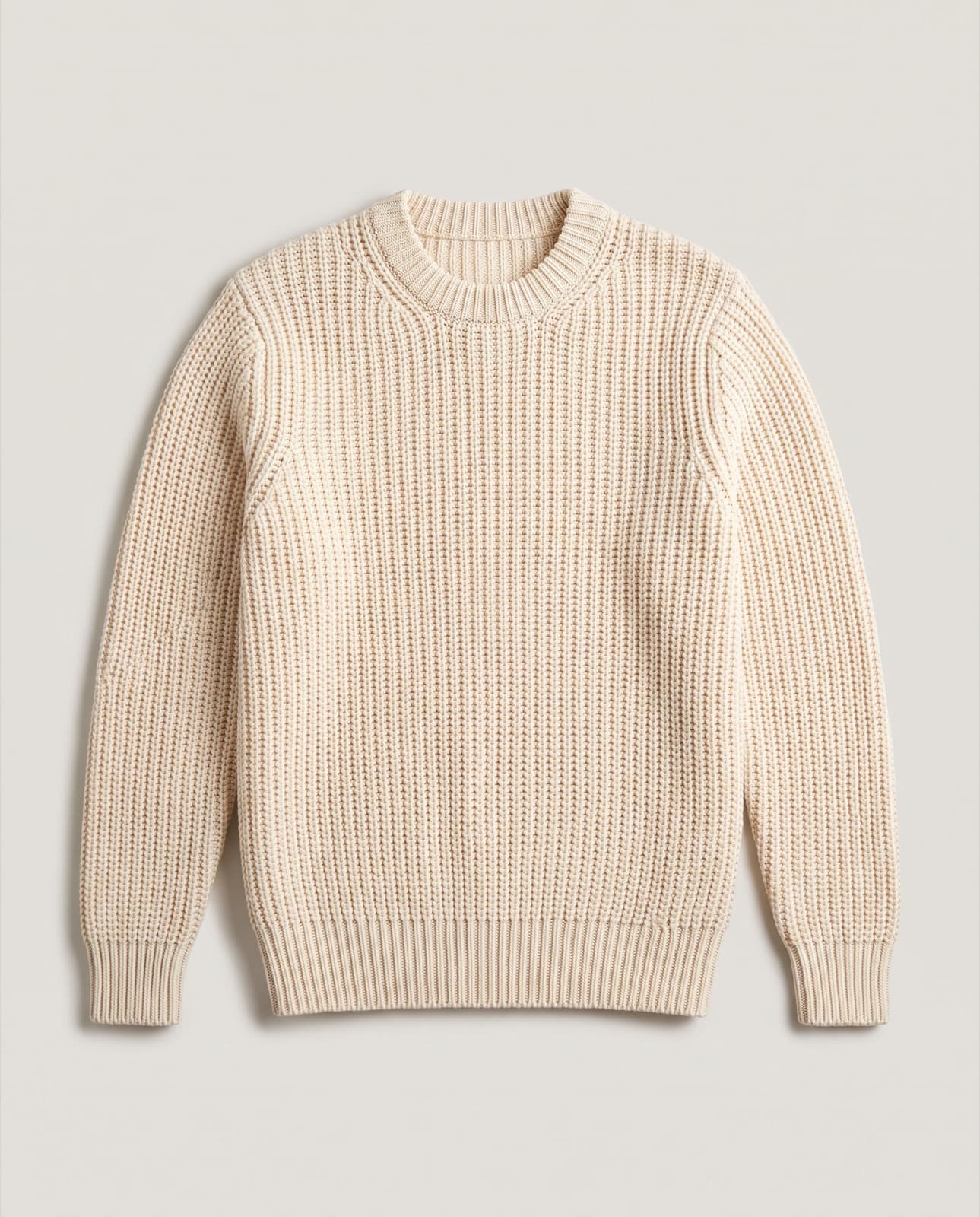 Lerici Fisherman Rib Sweater · Cream