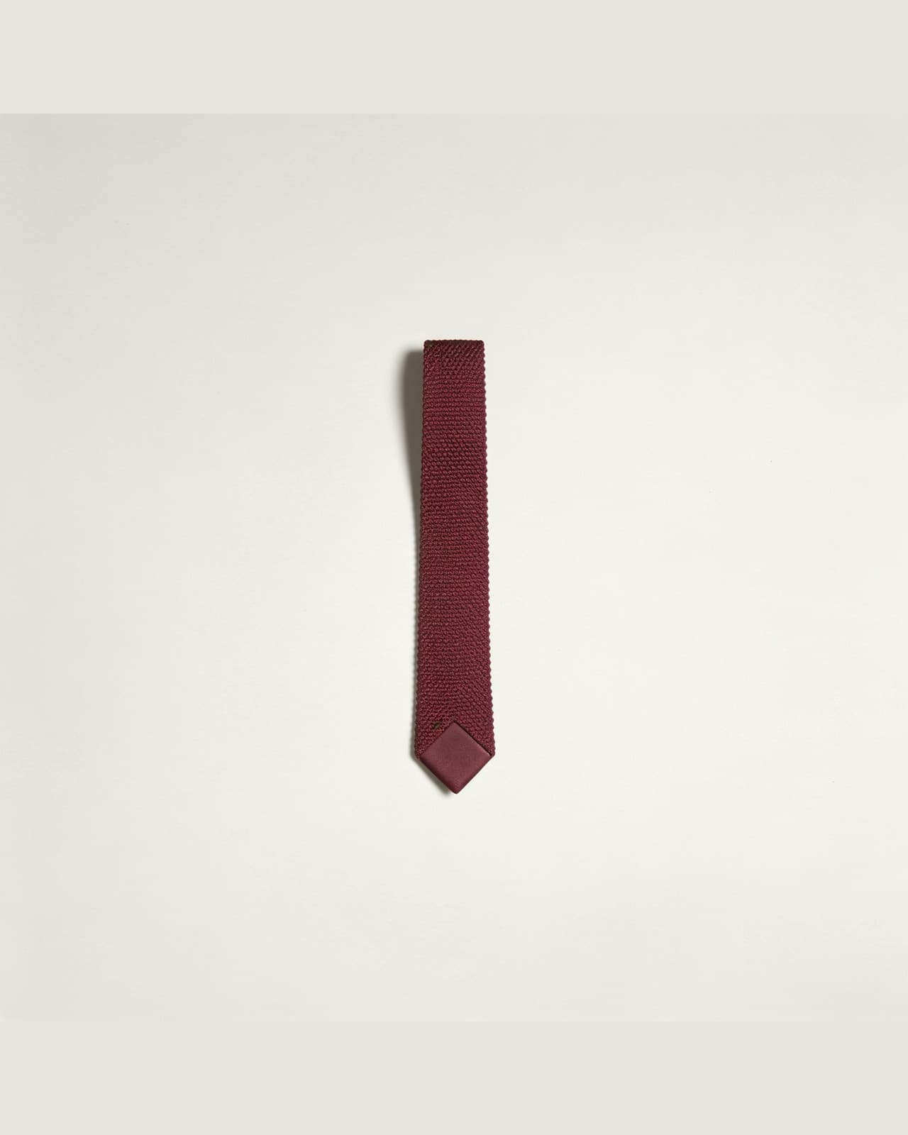 Carate Knit Tie · Burgundy