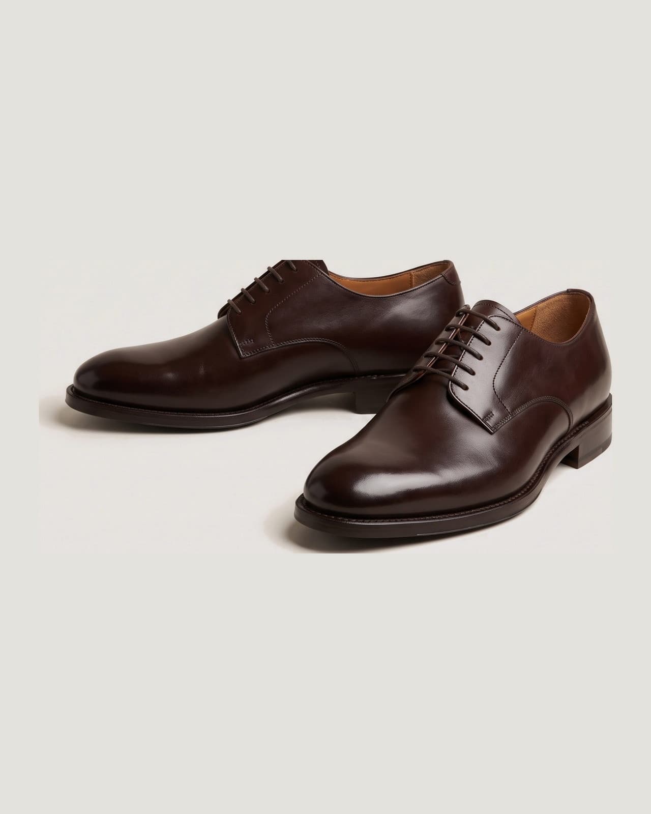 Nobiallo Leather Derby · Dark brown