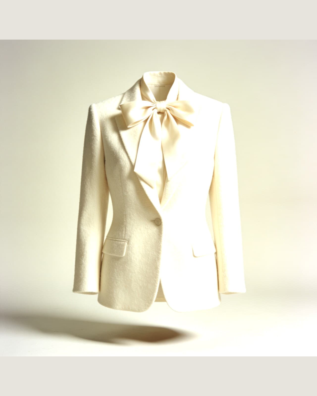 Nesso Bow Blazer · Krém