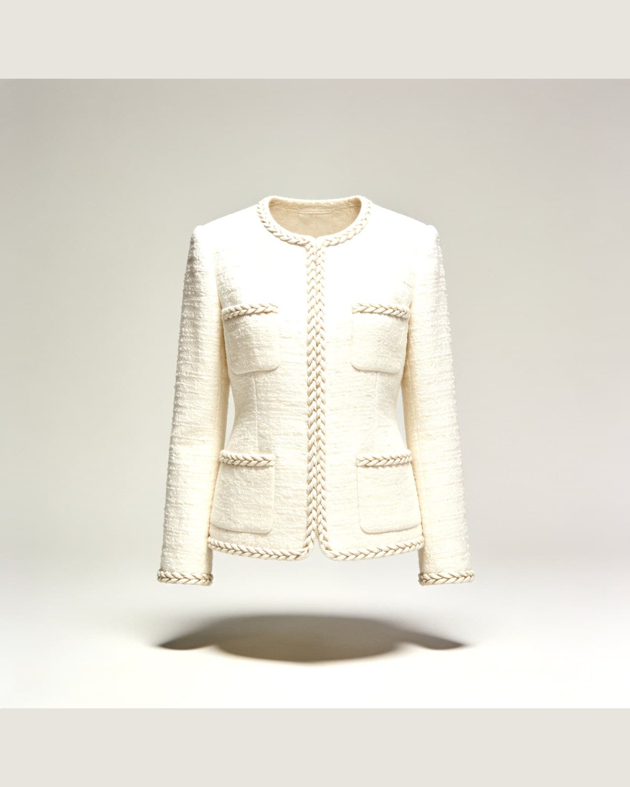 Valsassina Tweed Jacket · Krémová