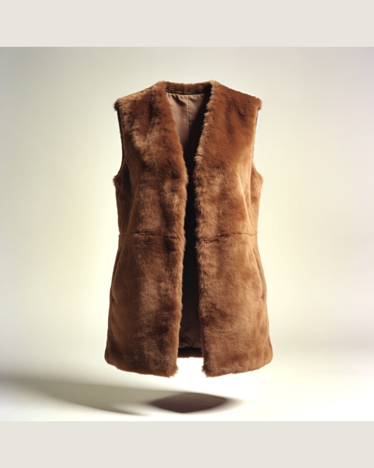 Sala Fur Gilet · Sötétbarna