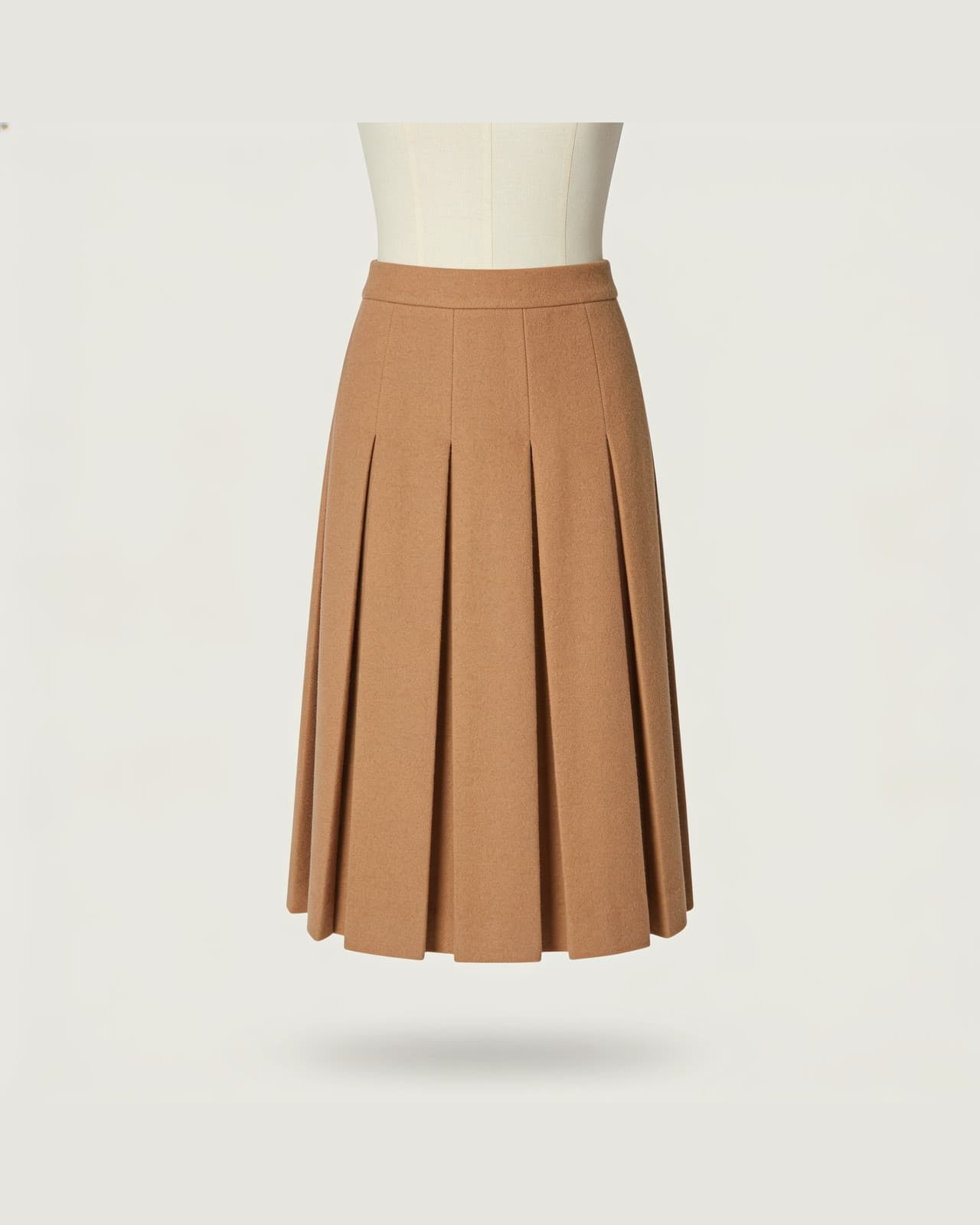 Montemezzo Pleated Skirt · Camel