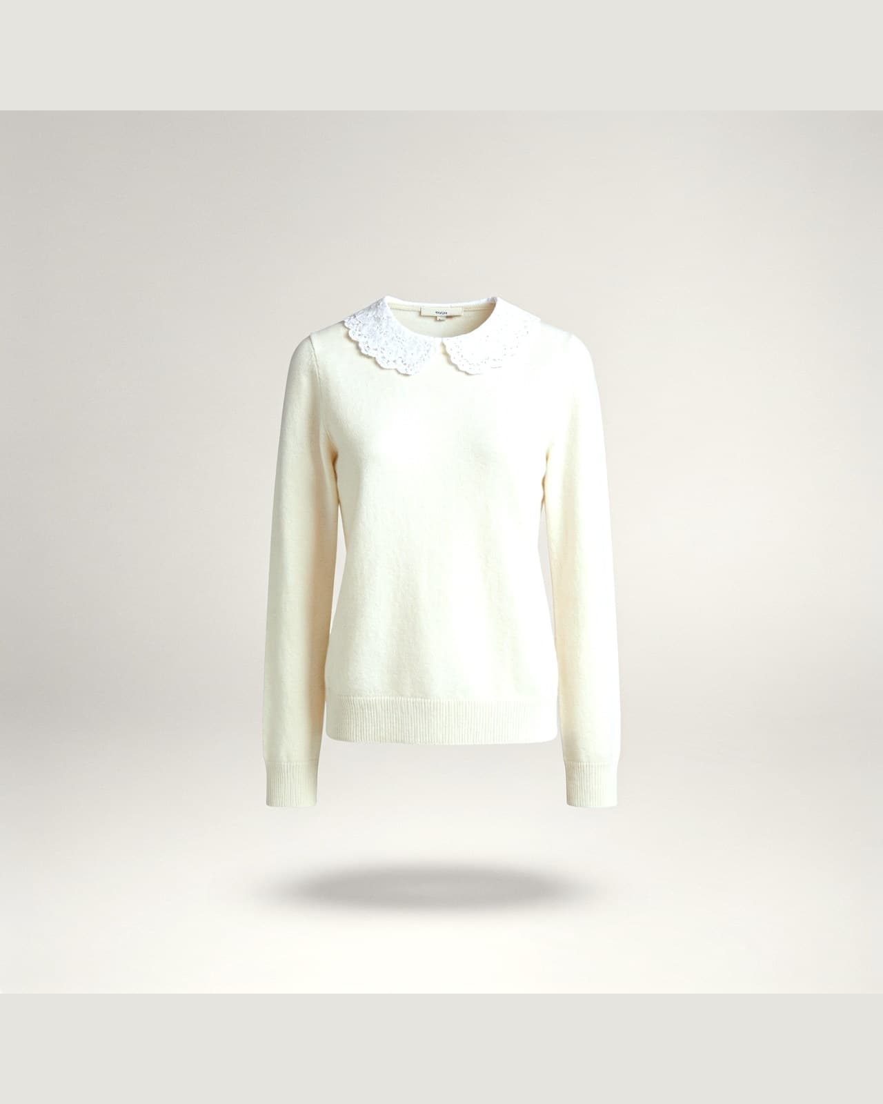 Mandello Collar Sweater · Krémová