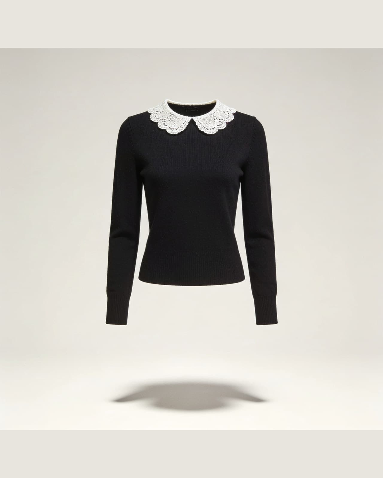 Mandello Collar Sweater · Black