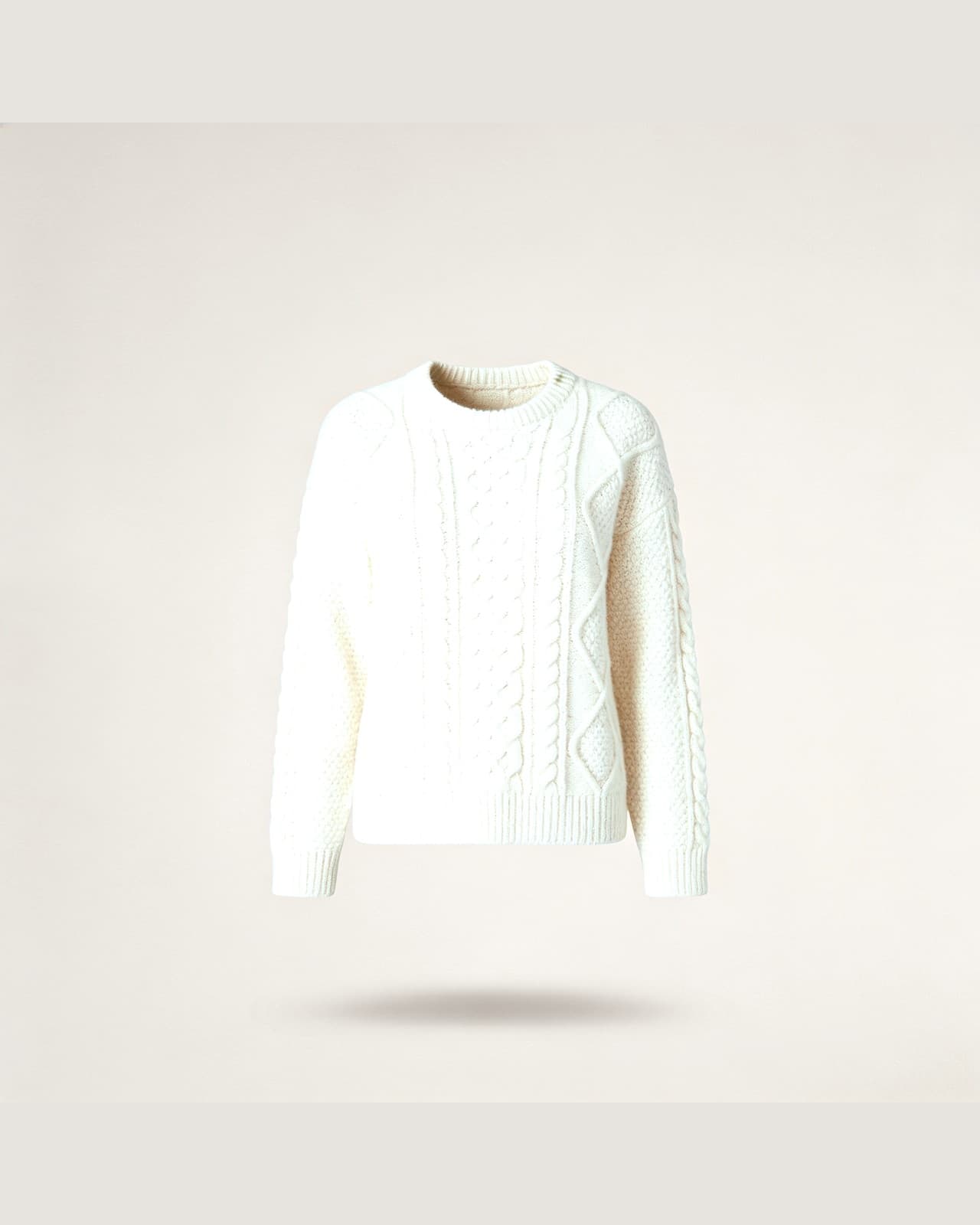 Ortanella Cable Sweater · Off-white