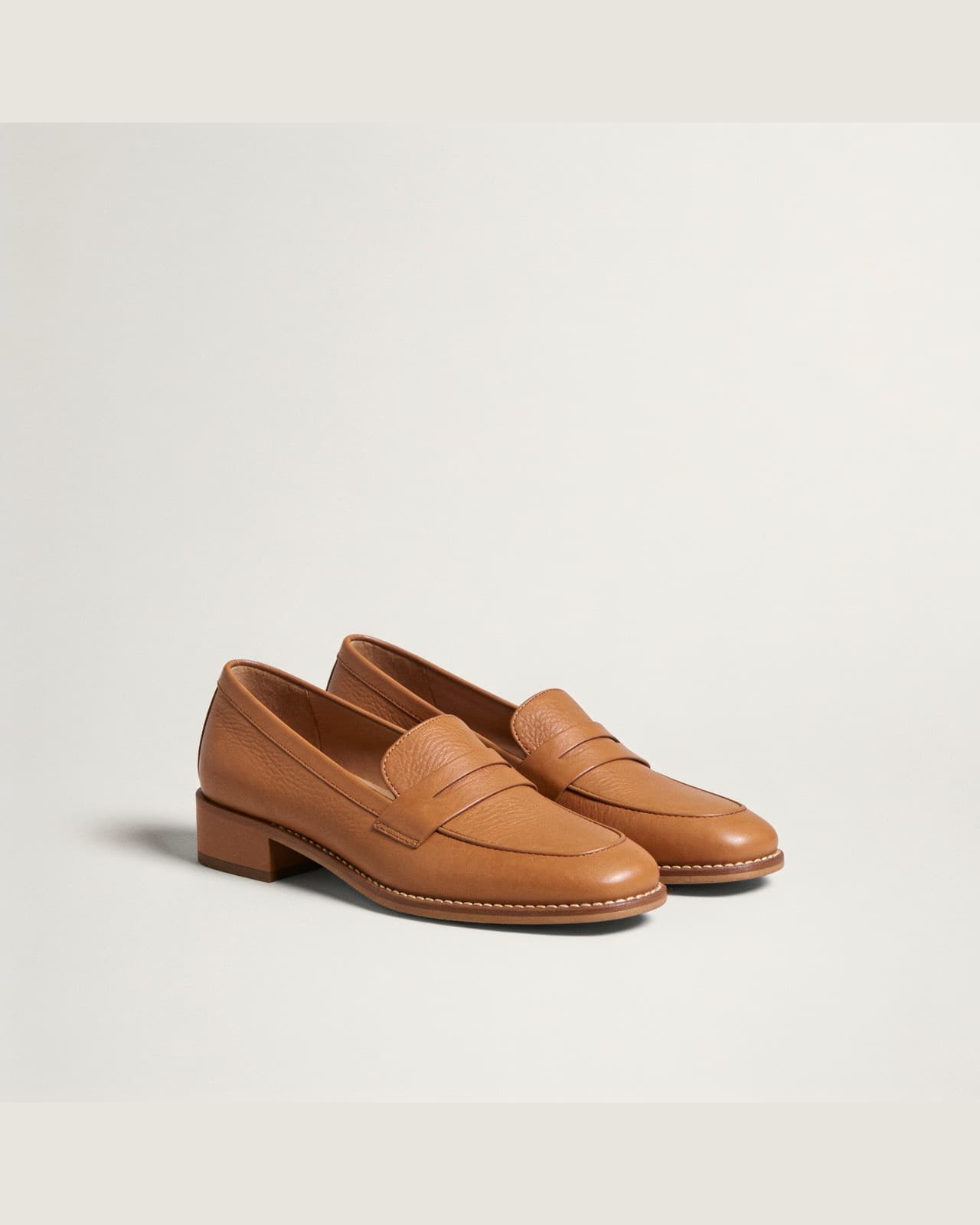 Carate Leather Loafers · Tan