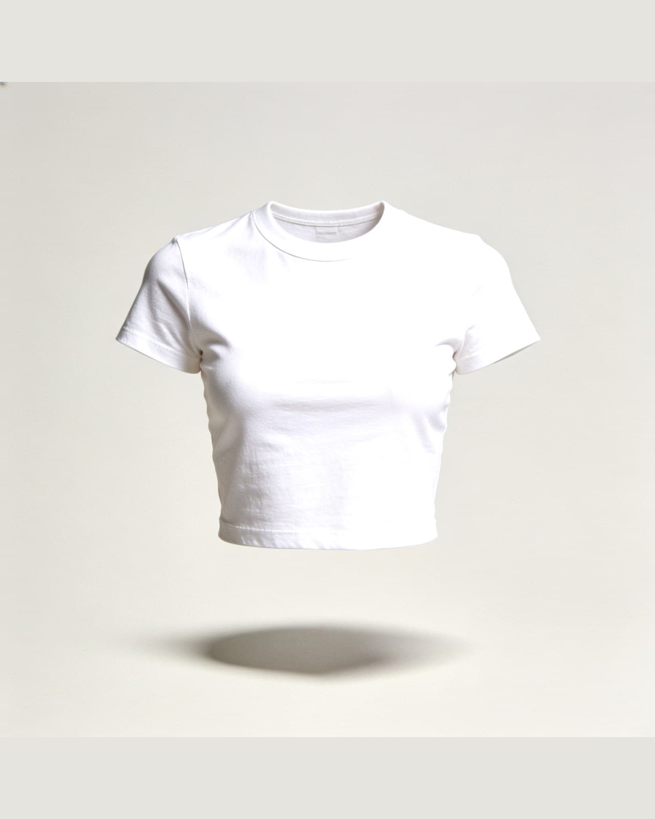 Lezzeno Cropped T-Shirt · Biały