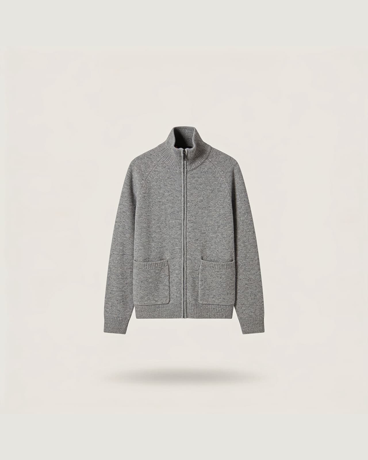 Cadenabbia Full-Zip Knit · Grey melange