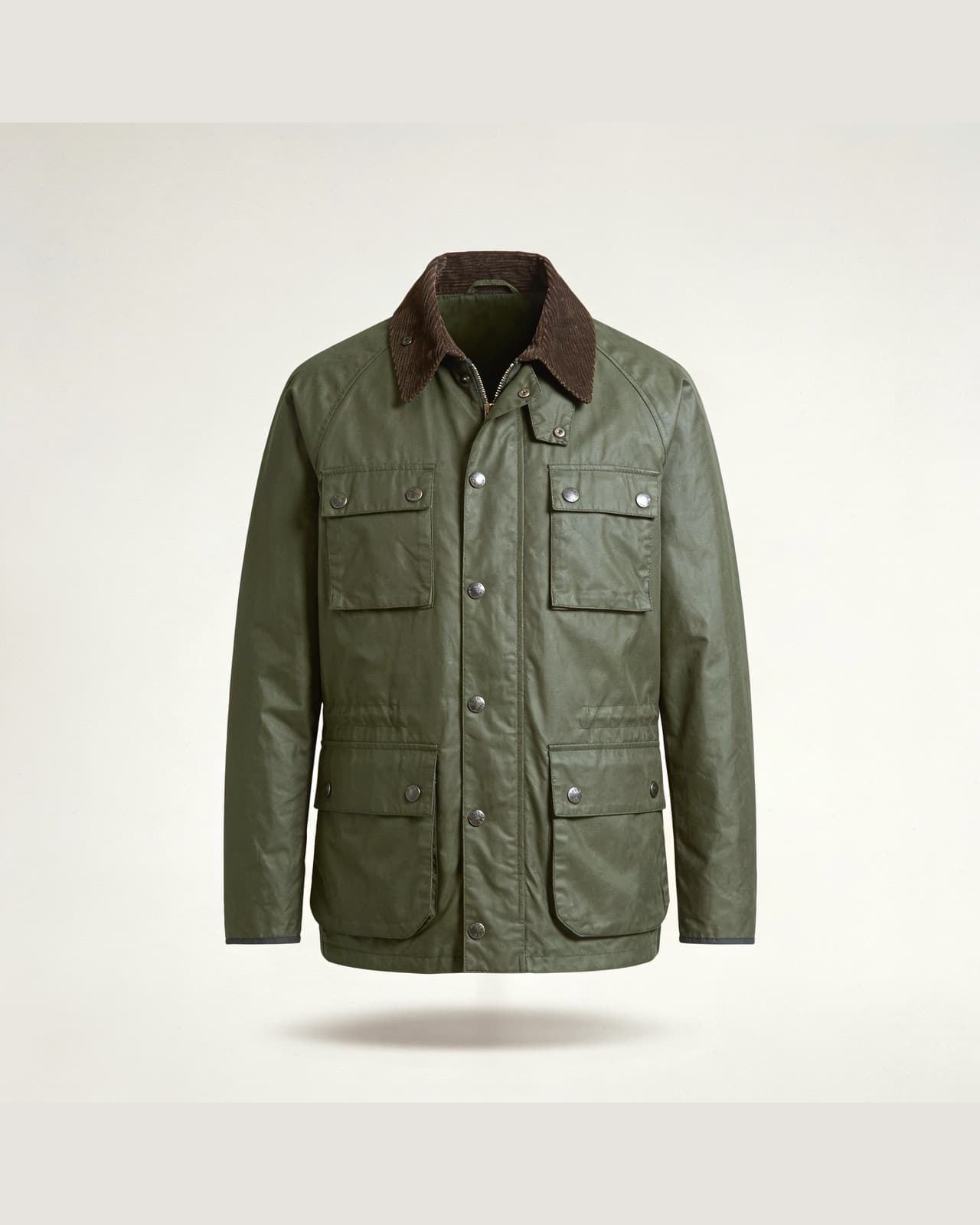 Germasino Waxed Jacket · Olive green