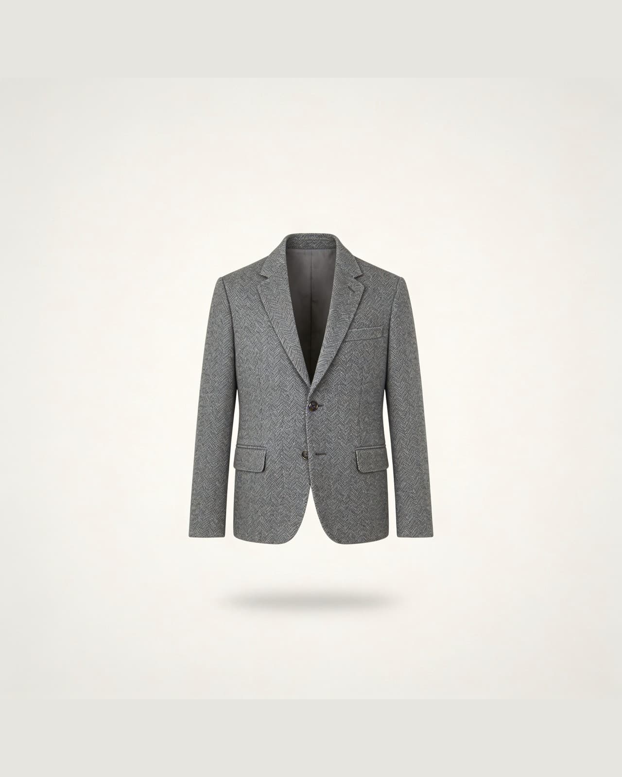 Tremenico Tweed Jacket · Grey herringbone