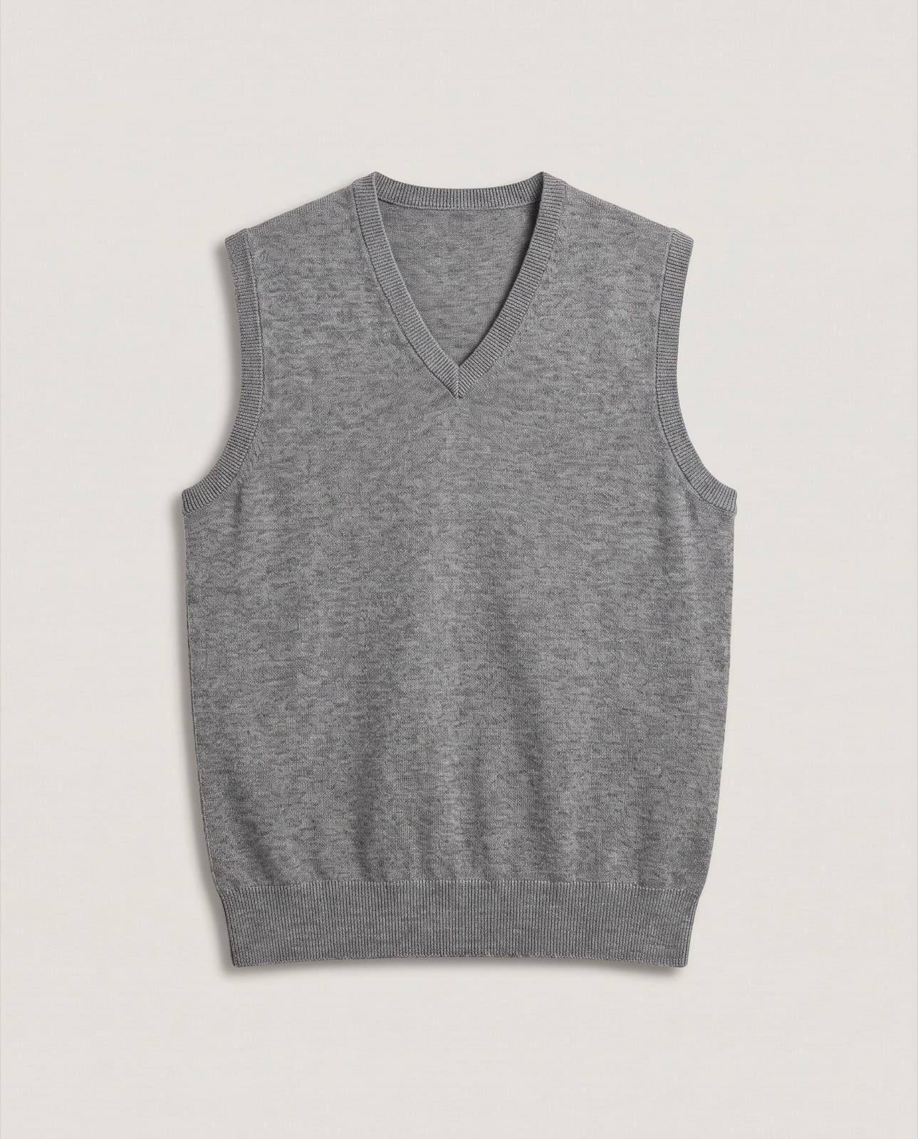 Celle Merino Vest · Grey melange
