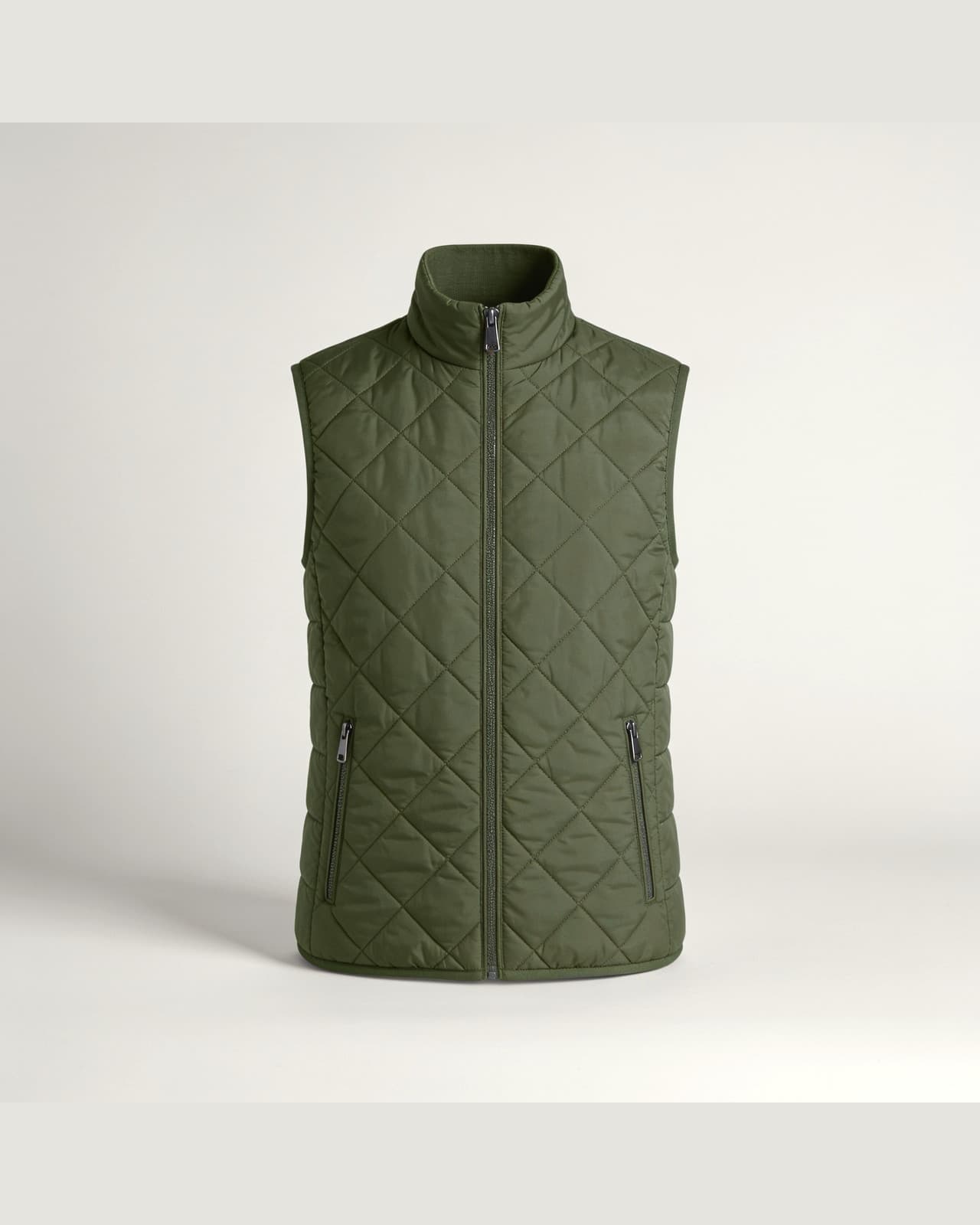 Dongo Quilted Gilet · Cypress green