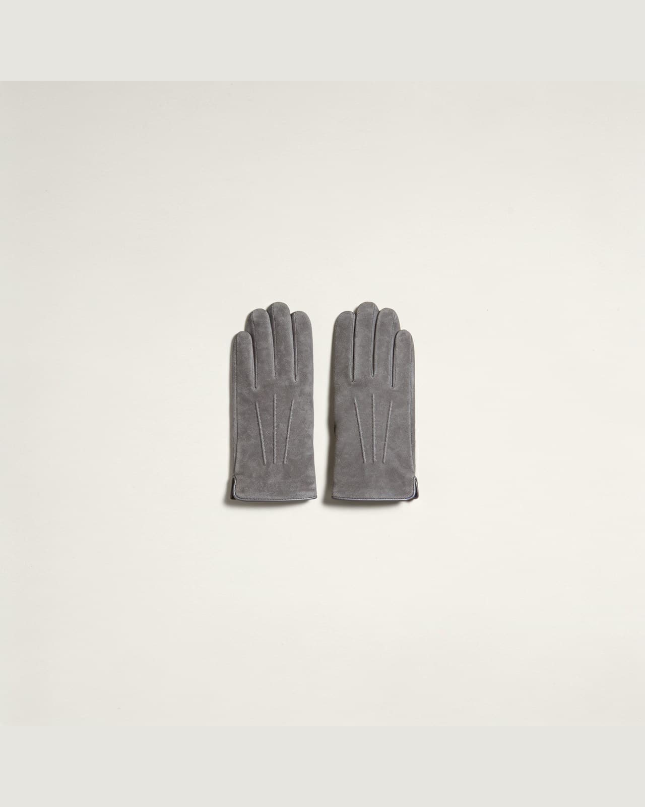 Pianello Suede Gloves · Grey melange