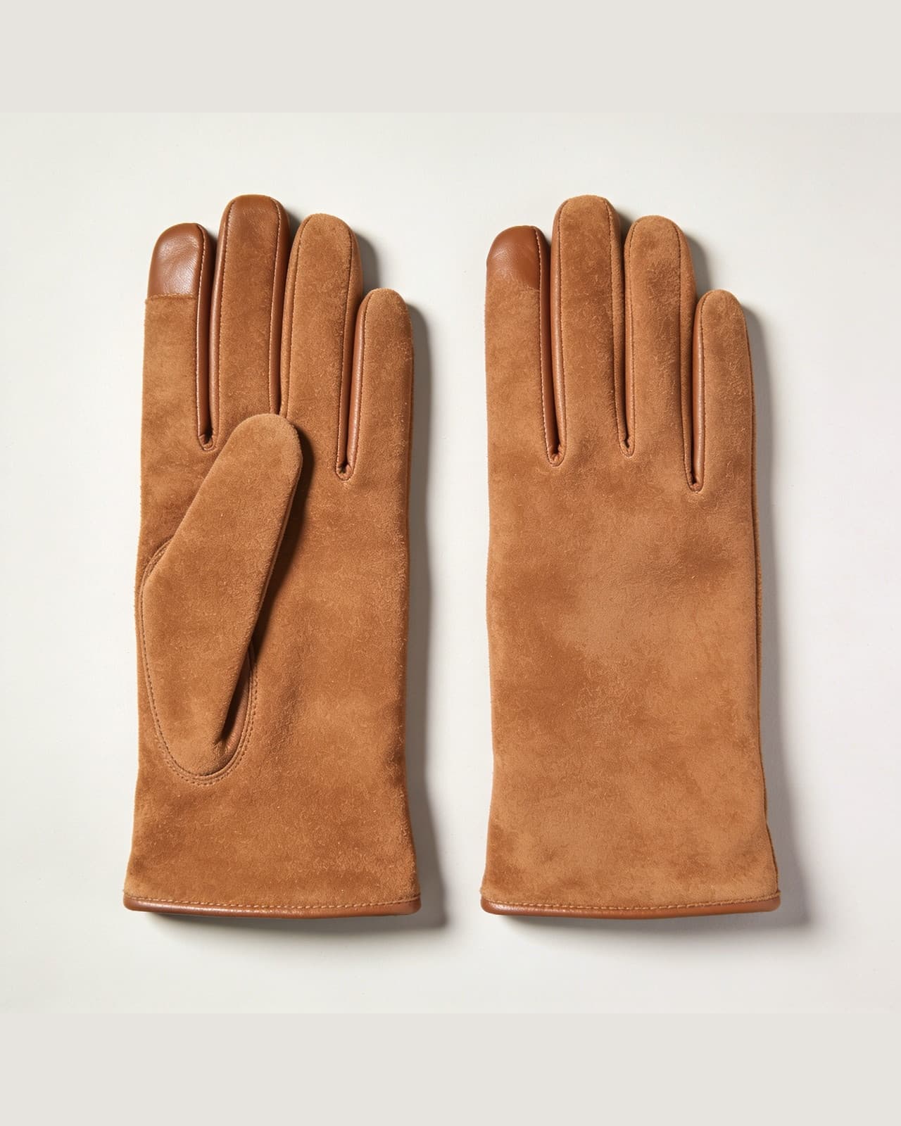 Pianello Suede Gloves · Tobacco